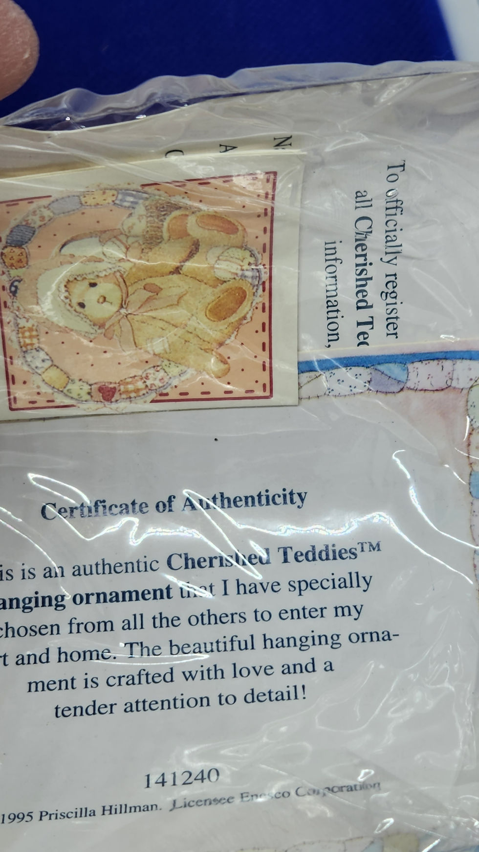 Thumbnail: Vintage Cherished Teddies - Baby's First Christmas - #141240 Enesco