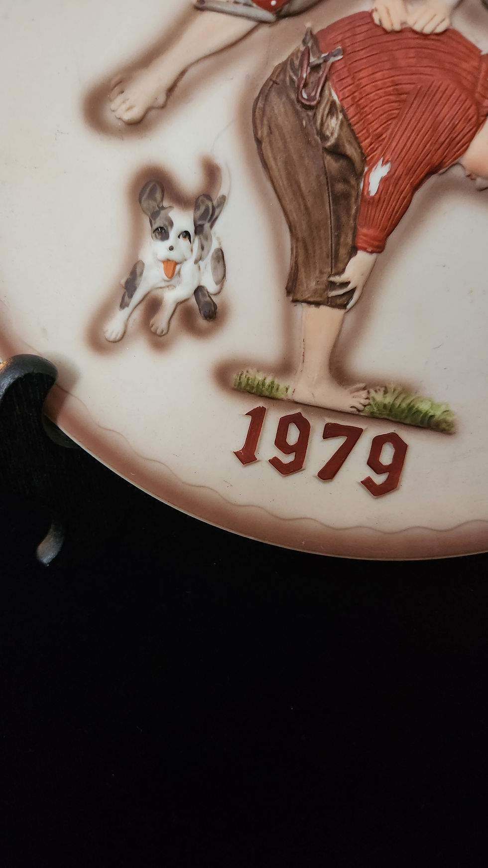 Thumbnail: Vintage 1979 Norman Rockwell Limited Edition Annual Plate "Leap Frog"