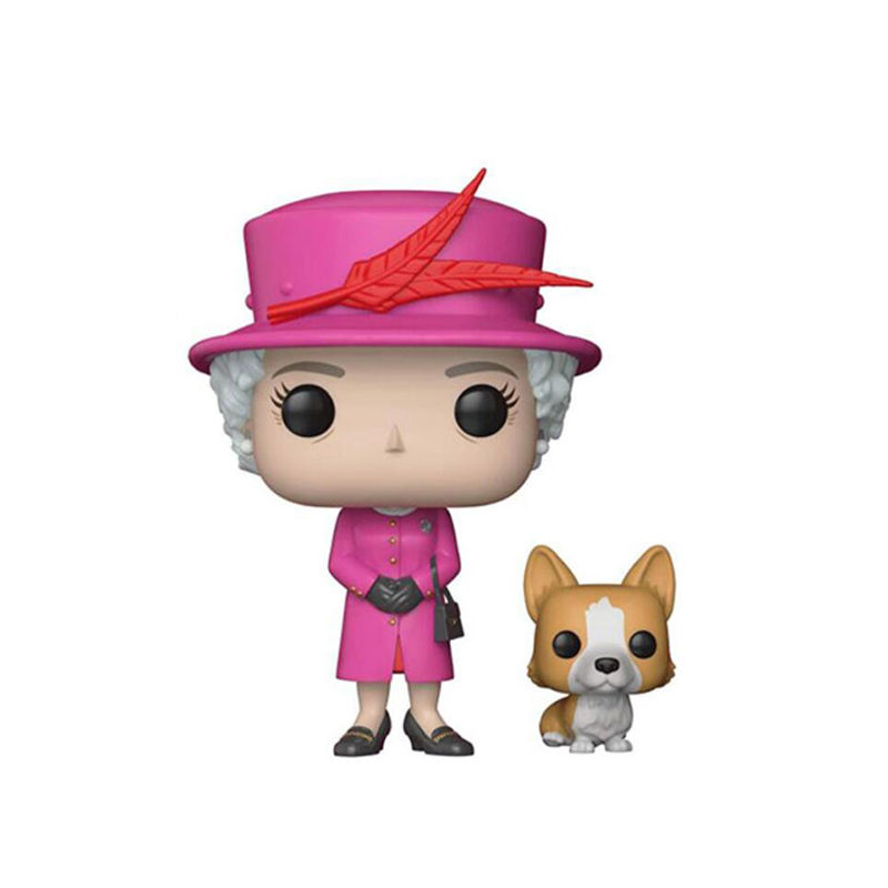 Thumbnail: QUEEN ELIZABETH II 01# & Dog Corgi Figure Vinyl Doll Royals Collection With Box