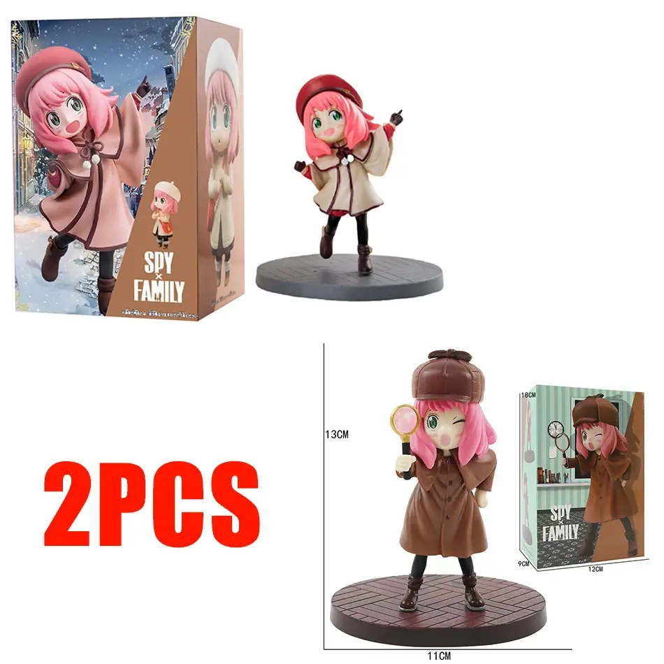 Thumbnail: New Anime Spy X Family PVC Anya Detective Spy Family Figures