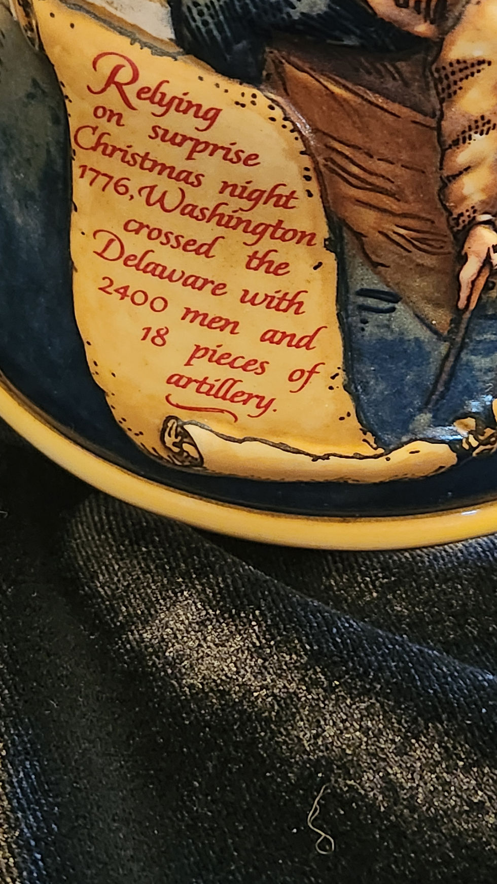 Thumbnail: 1993 Miller Beer Stein Mug "1776 Birth Of A Nation" George Washington Delaware