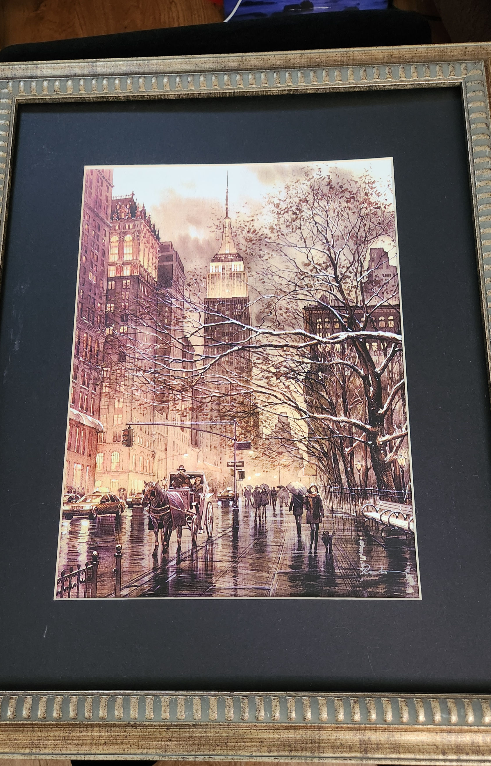 Roustam Nour print Empire State Building painting print