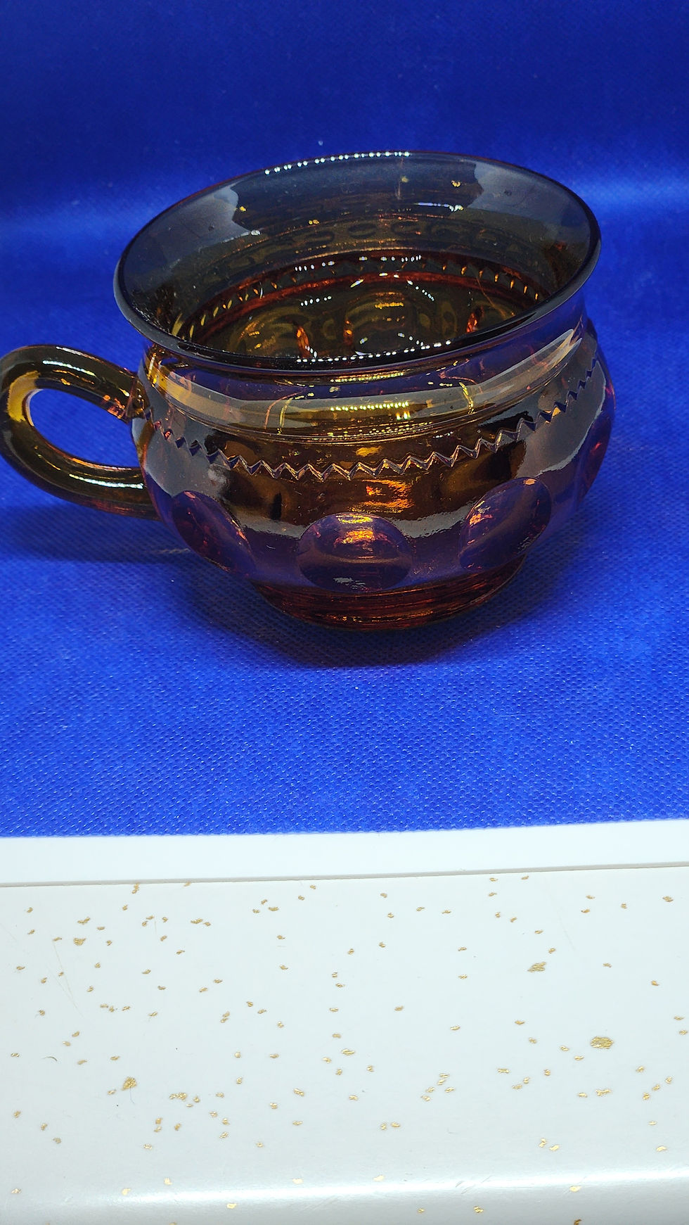 Vintage Indiana glass thumbprint cups (Set of 4)