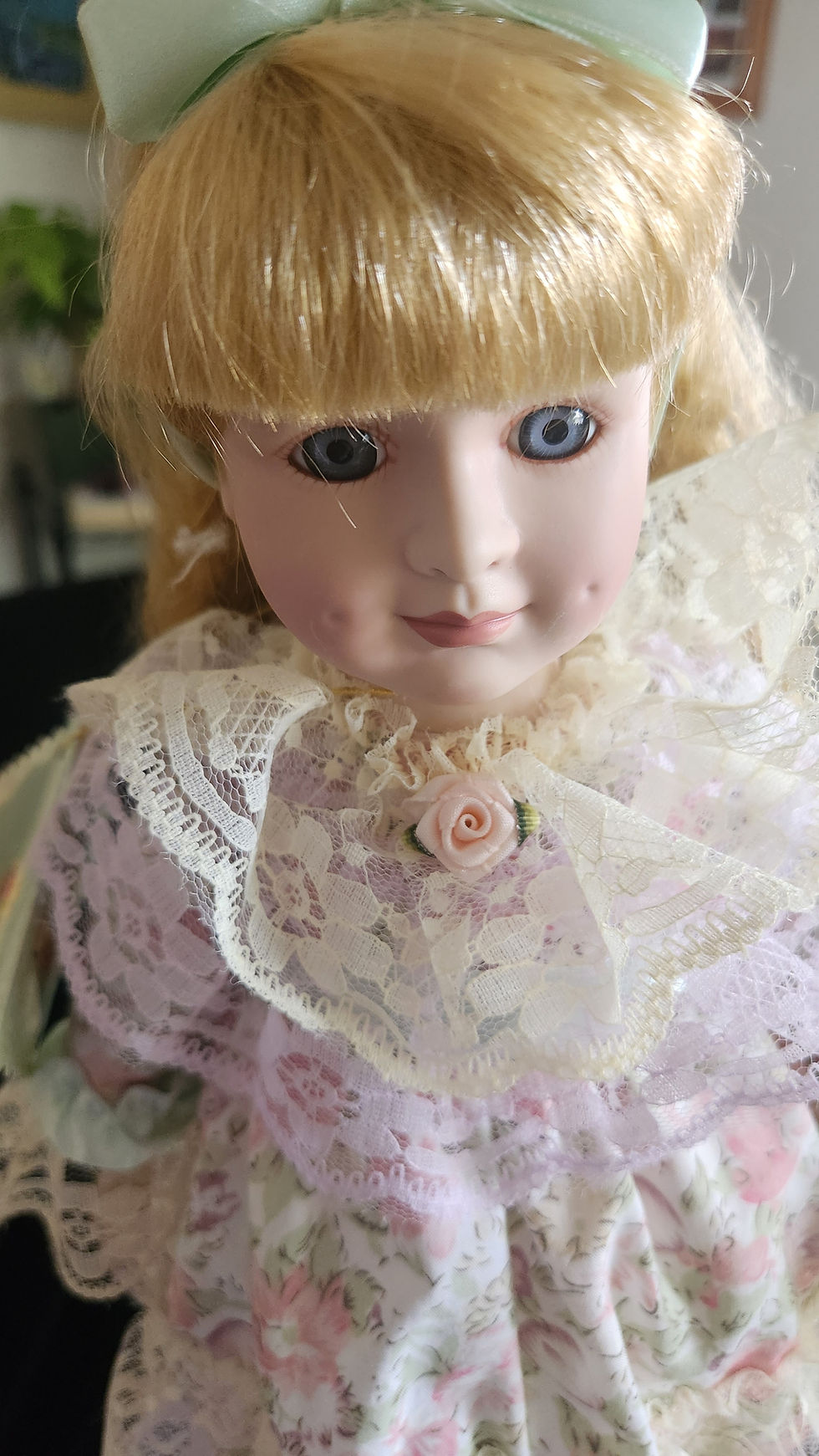 Thumbnail: Vintage 1994 Collection Early Blossom Genuine Porcelain by Anco Doll