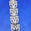 Thumbnail: Vintage Crown Trifari Silver Tone Open Multi-Leaf Bracelet - 1950s