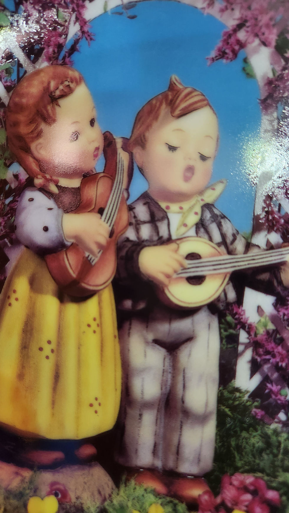 Thumbnail: Vintage 1990 MJ Hummel "Little Musicians" from Little Companions Plate