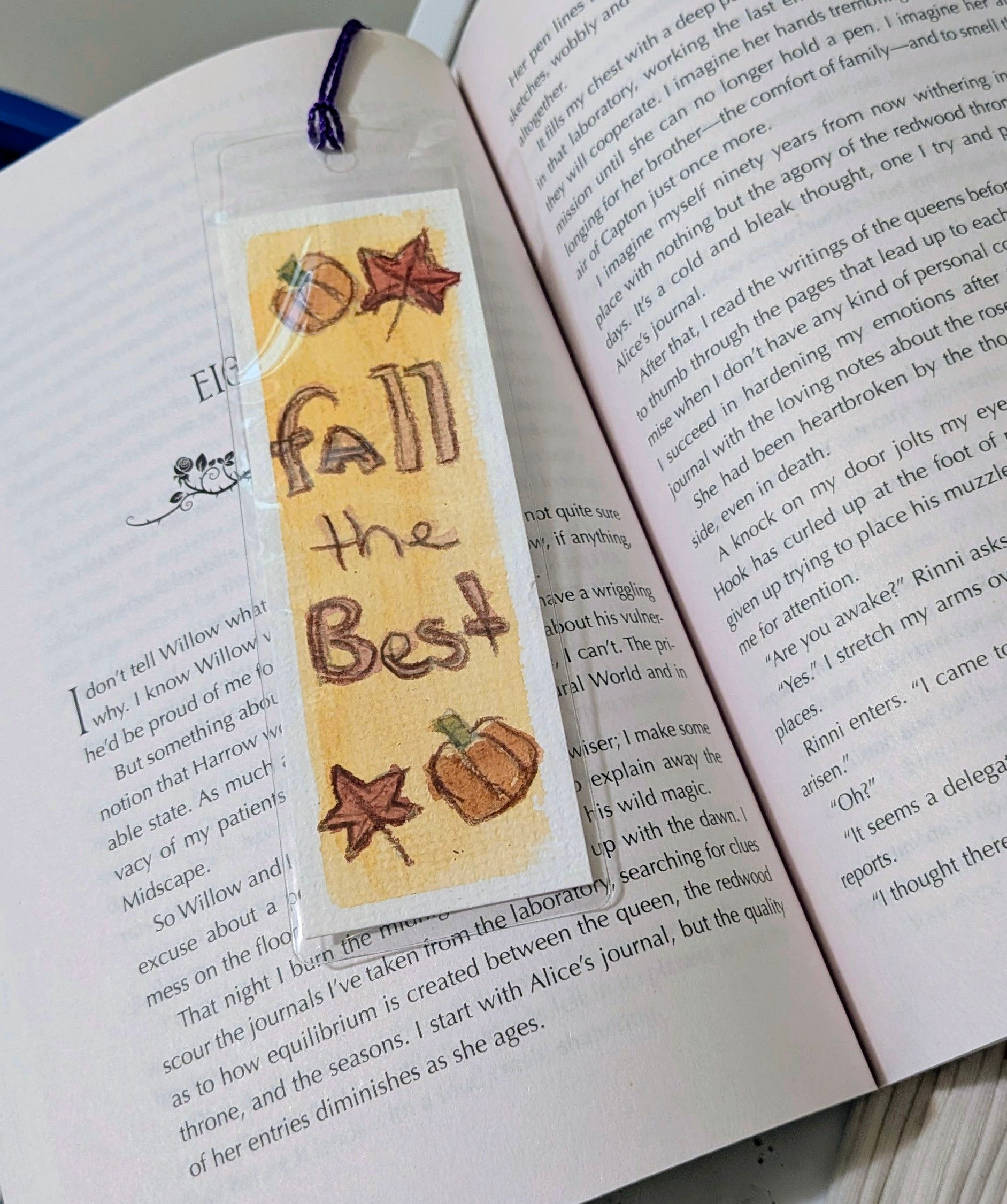 handmade  original watercolor bookmarks 