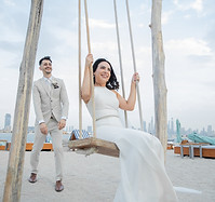 Photography of a wedding couple in Dubai