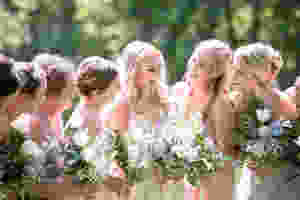 Bride with her Bride Maids