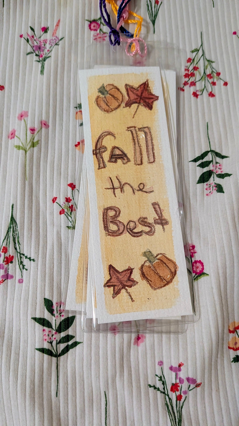 Thumbnail: handmade  original watercolor bookmarks 