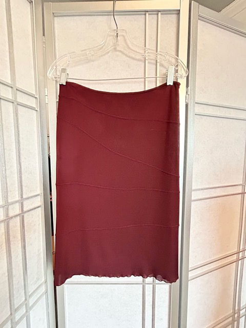 Gucci Knit Mini Skirt in Aubergine front