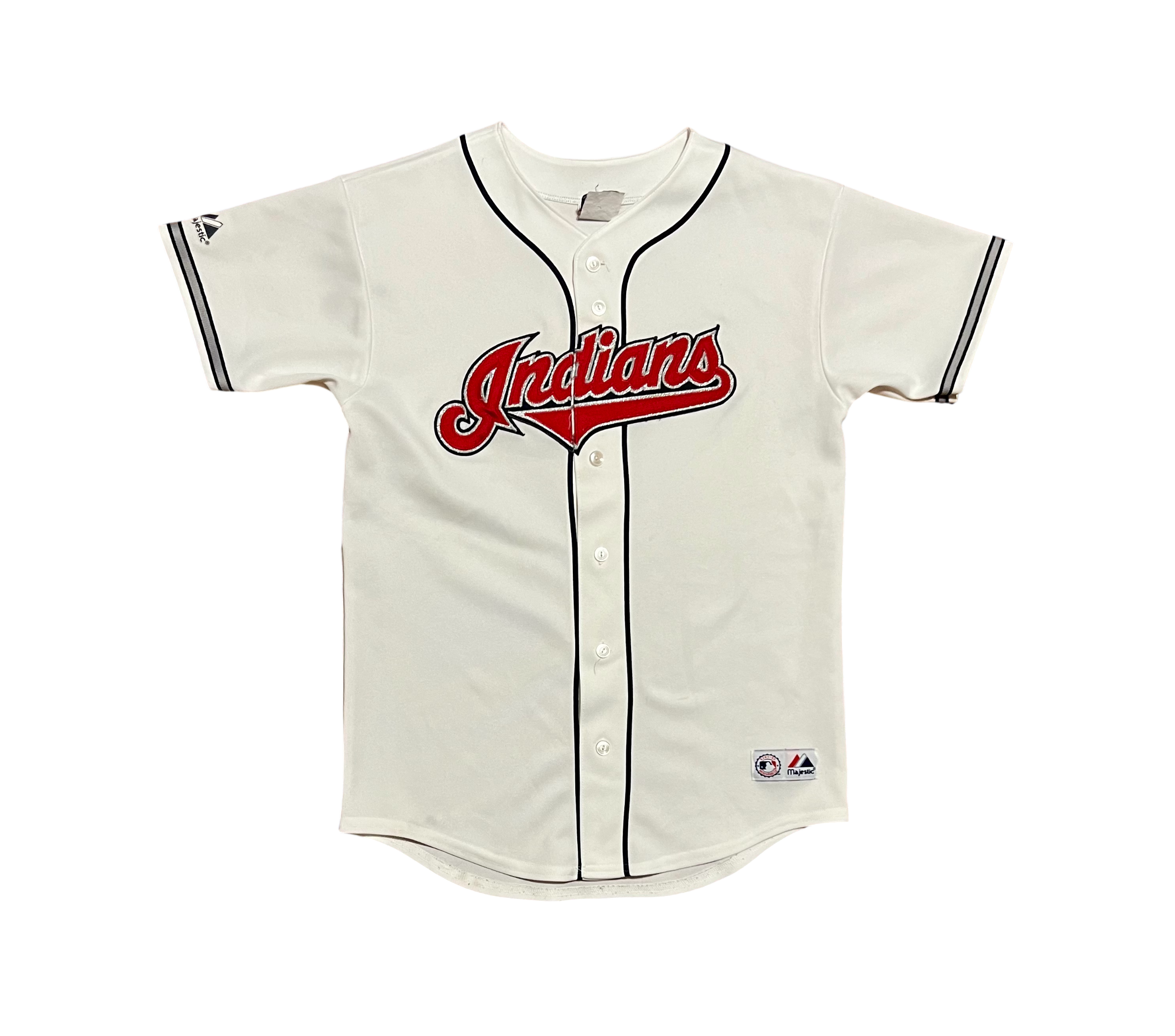 Cleveland Indians Vintage 90s Majestic Embroidered Button Up Jersey