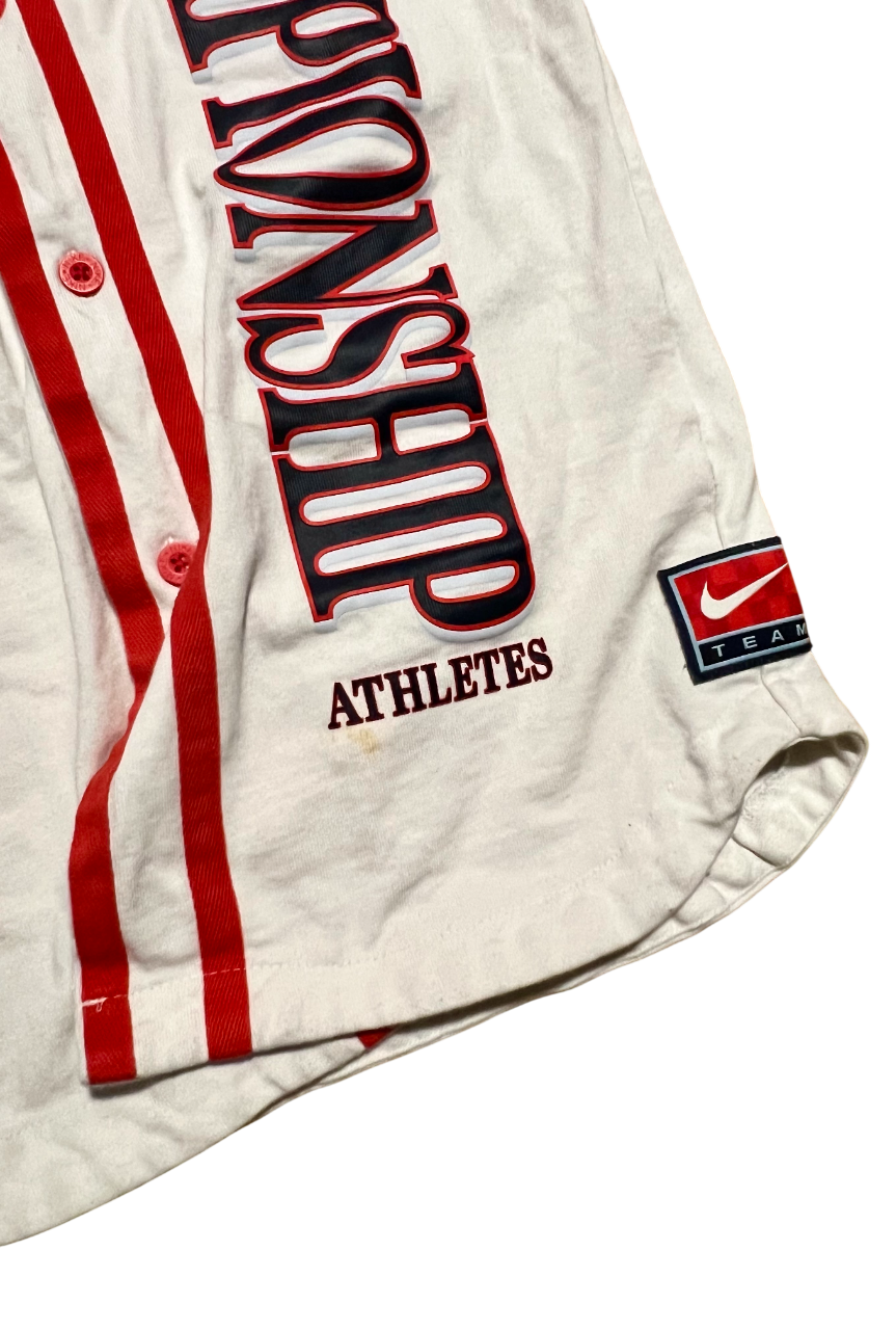 Nike Sponsorship of Championship Athletes White Button Up Jersey