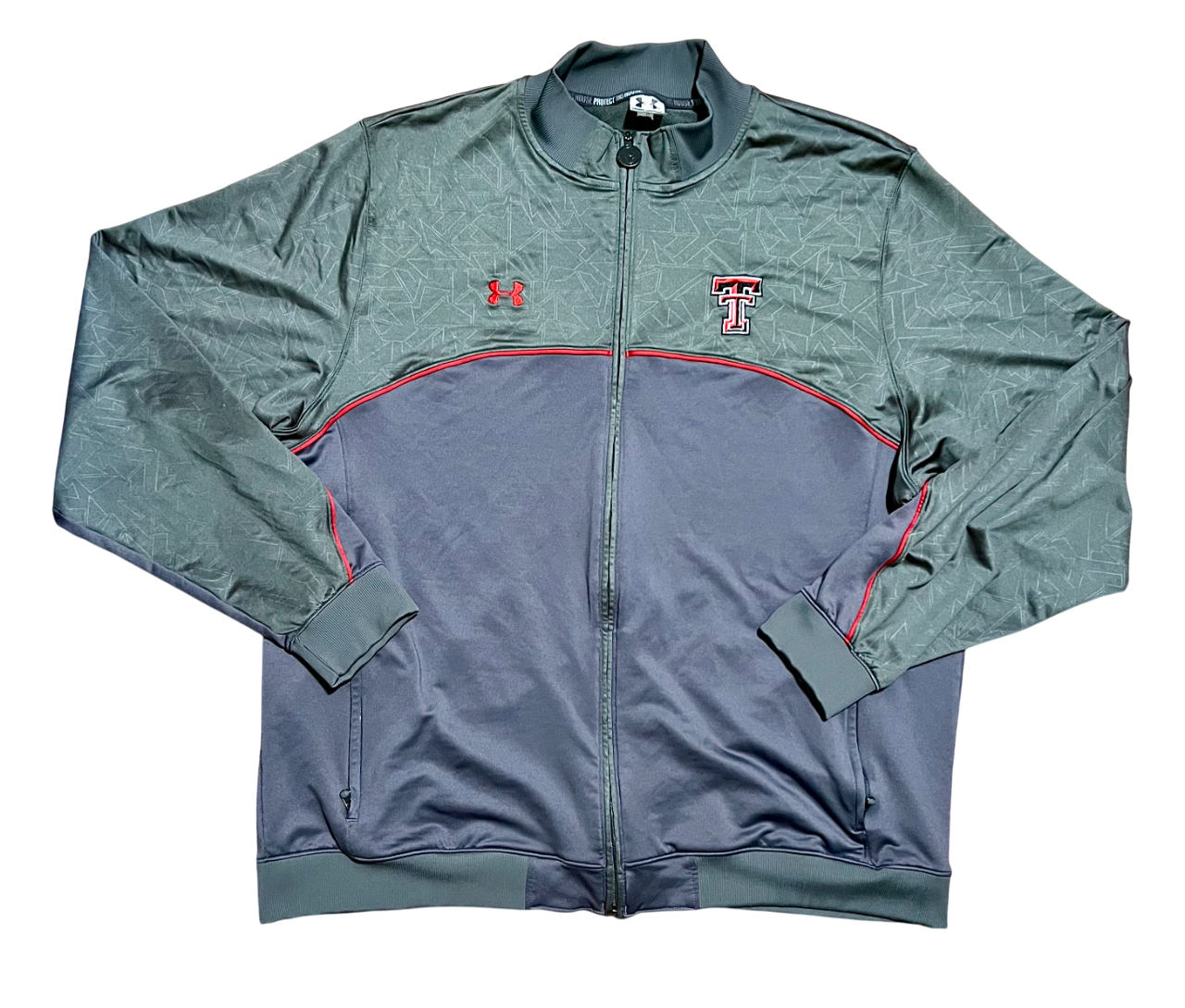 Texas Tech Red Raiders Under Armour Gray & Red Full Zip Jacket