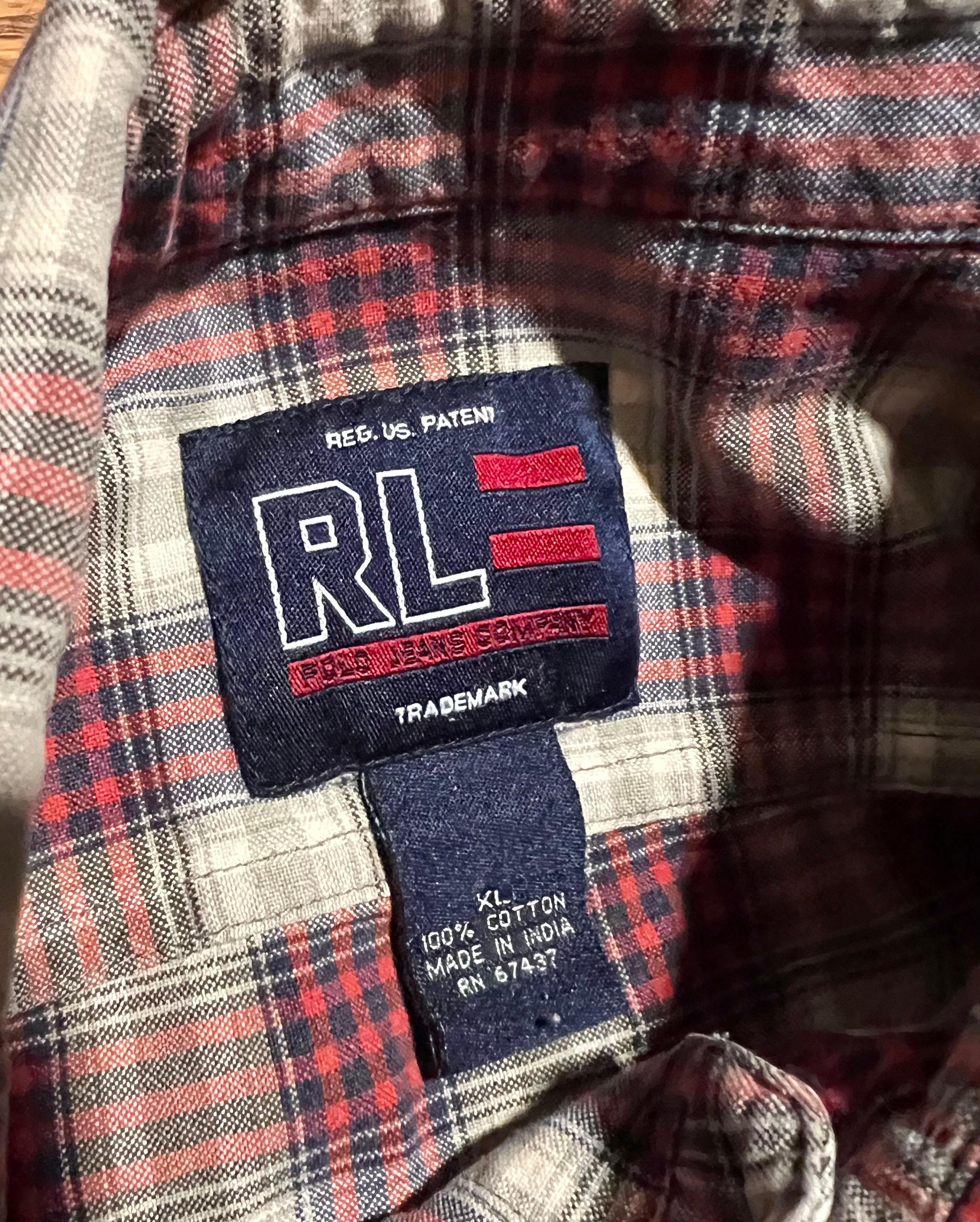 Ralph Lauren Polo Jeans Co 90s/Y2K Vintage Plaid Flannel Shirt