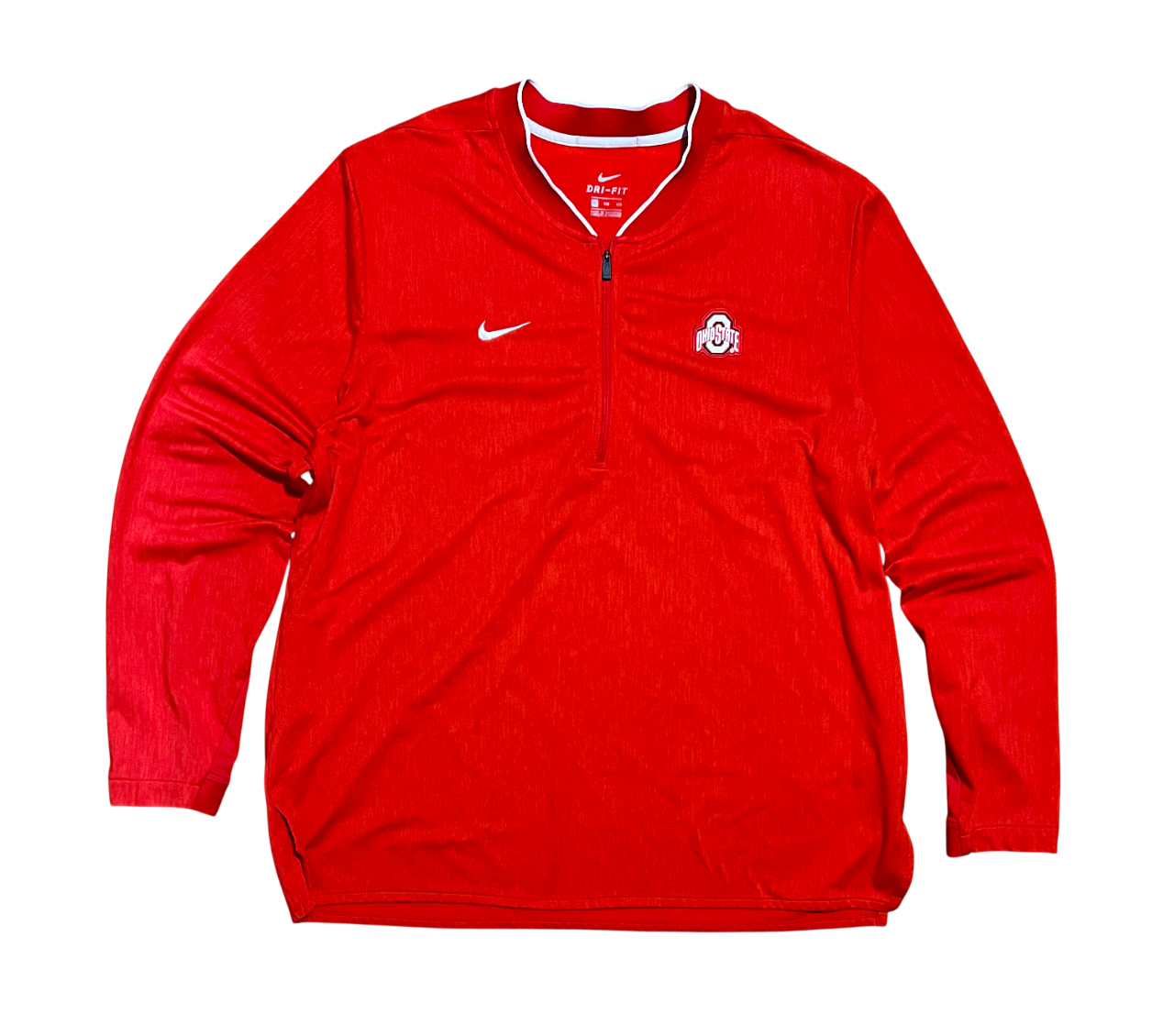 Ohio State Buckeyes Nike Dri-Fit Half Zip Pullover Long Sleeve Shirt