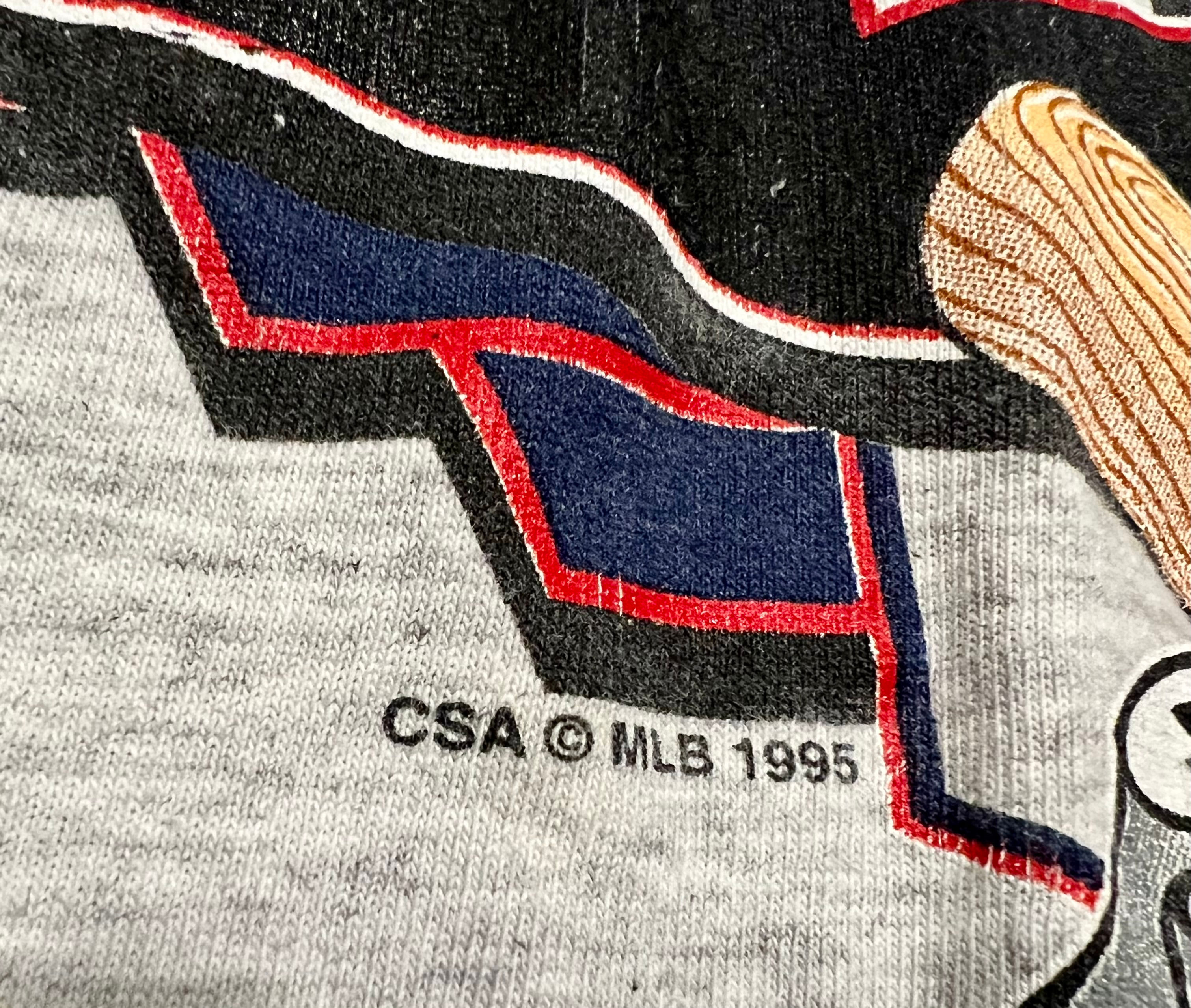 Cleveland Indians '95 League Leaders Baseball Club Vintage T-Shirt