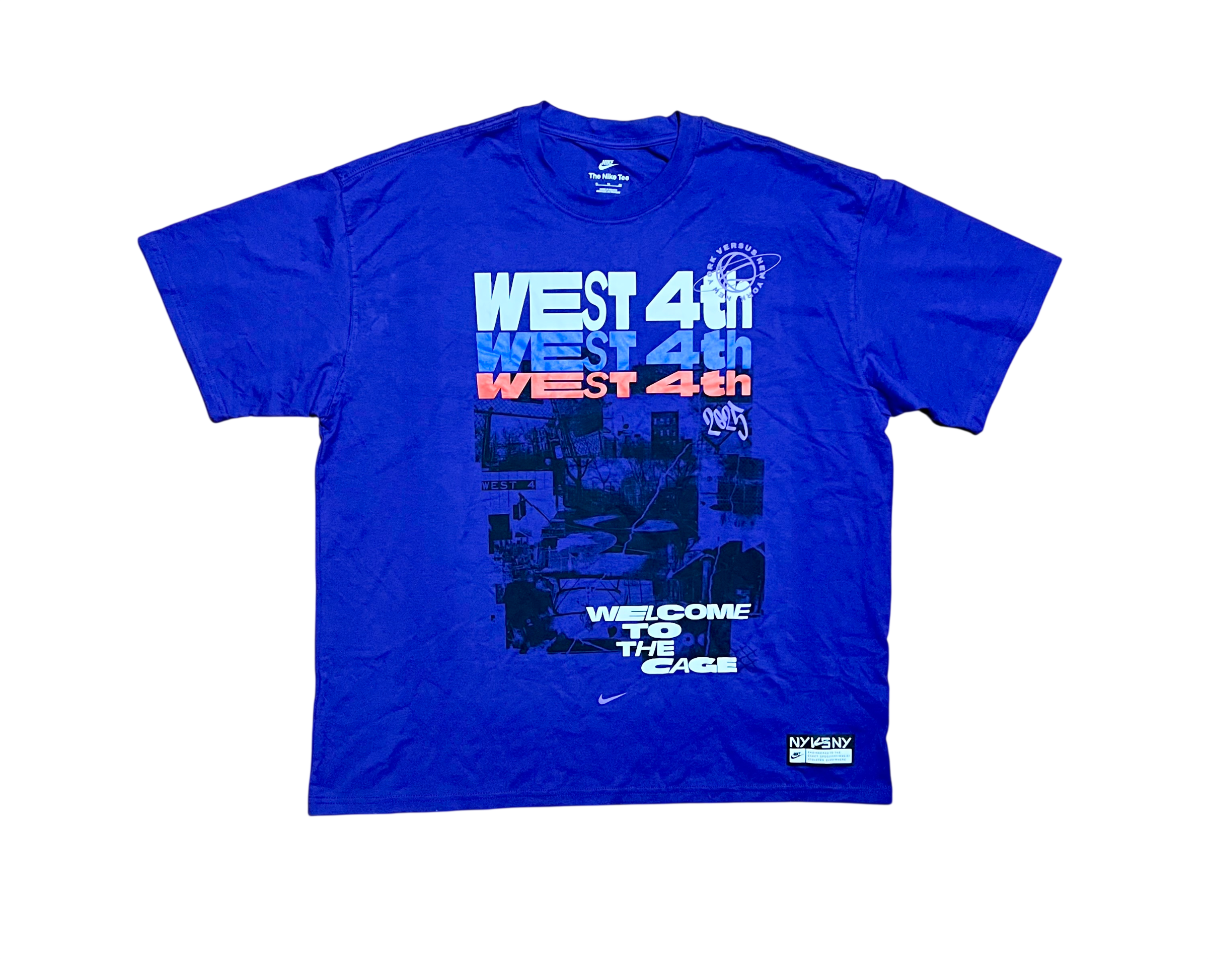 Nike NY v NY West 4th 2025 The Cage Basketball Graphic T-Shirt