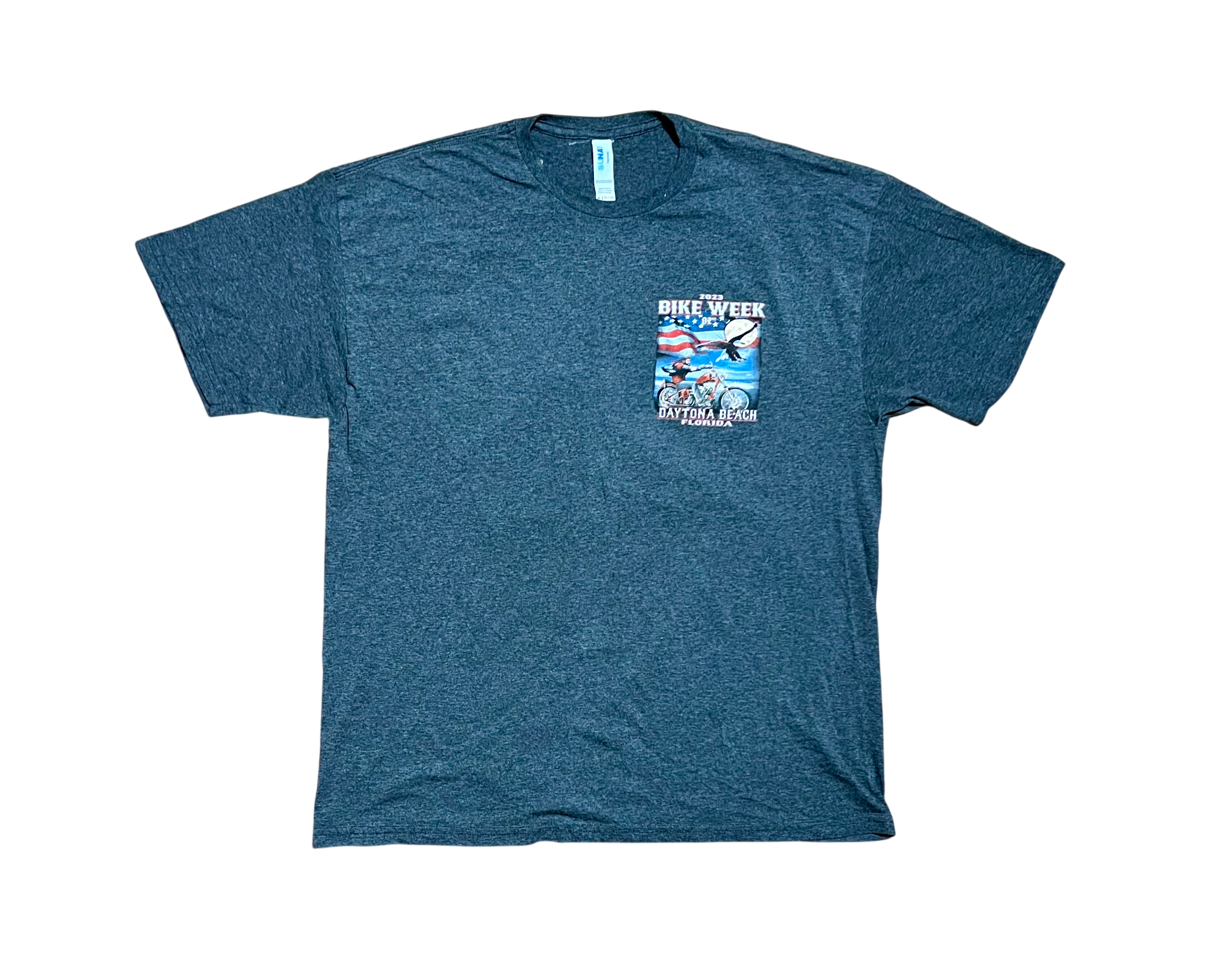 Bike Week Daytona Beach 2023 Ocean Motorcycle Eagle Graphic T-Shirt