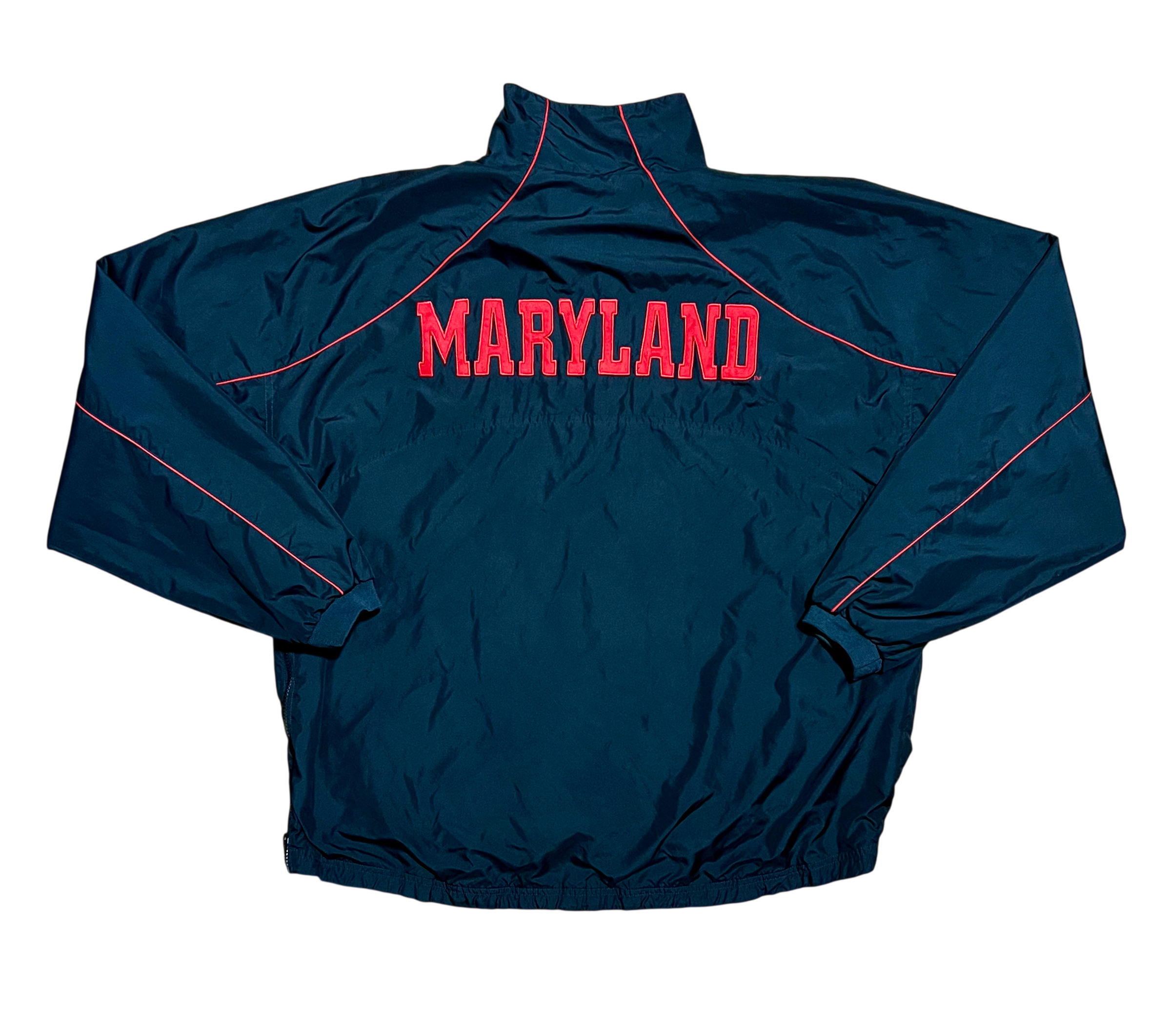 Maryland Terrapins Vintage Champs Black Half Zip Windbreaker Jacket