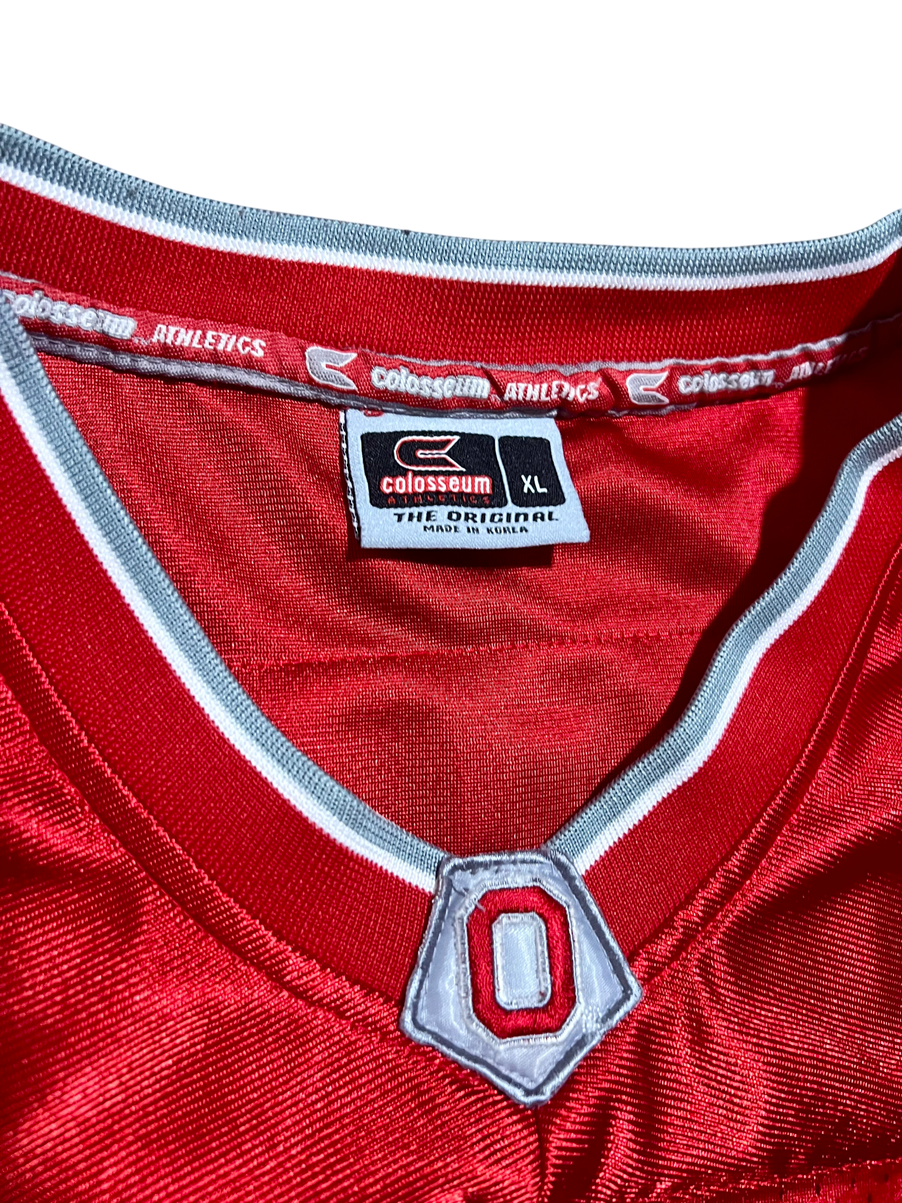Ohio State Buckeyes Y2K Colosseum Athletics #47 Vintage Red Jersey