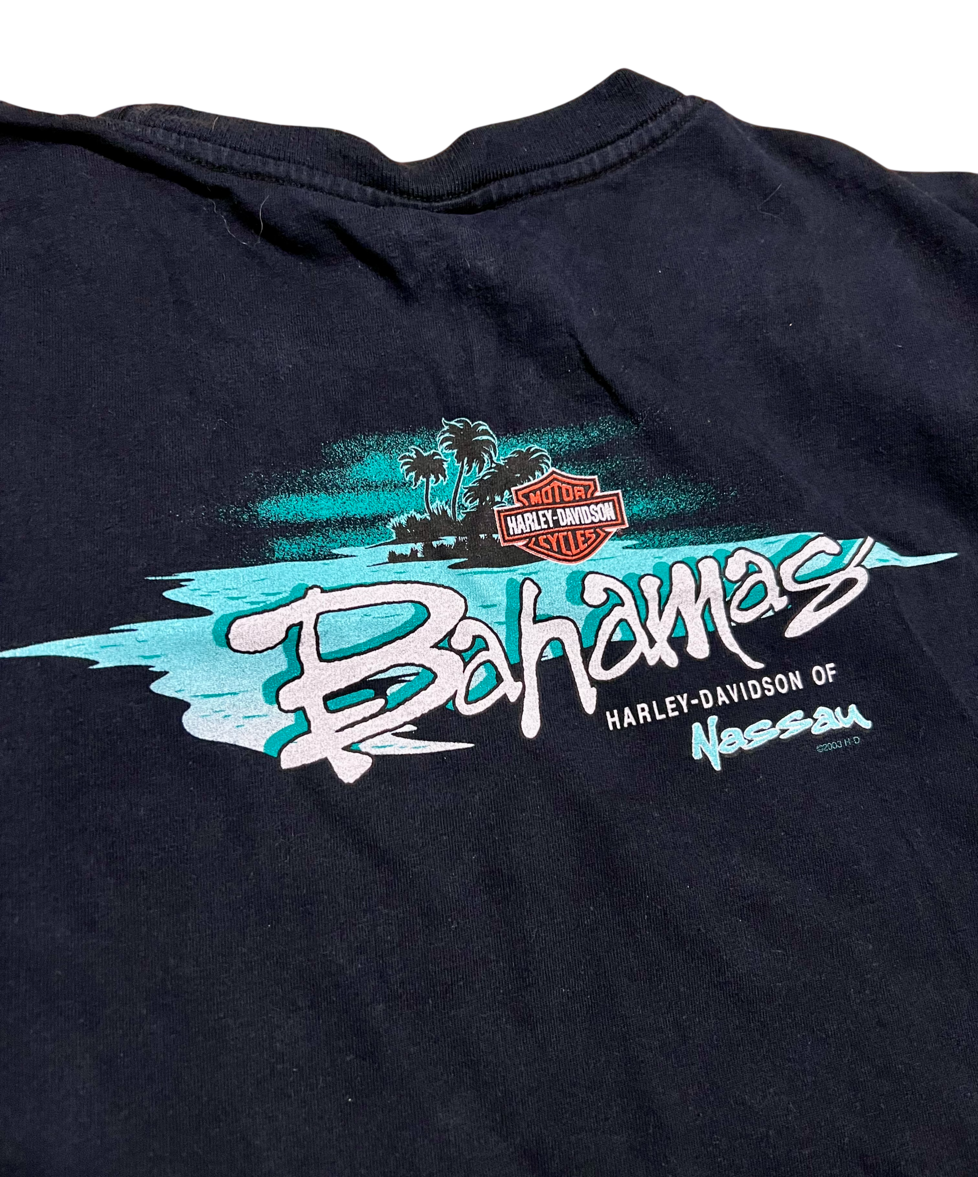 Harley Davidson Motorcycles Y2K Bahamas Nassau Sleeveless Shirt