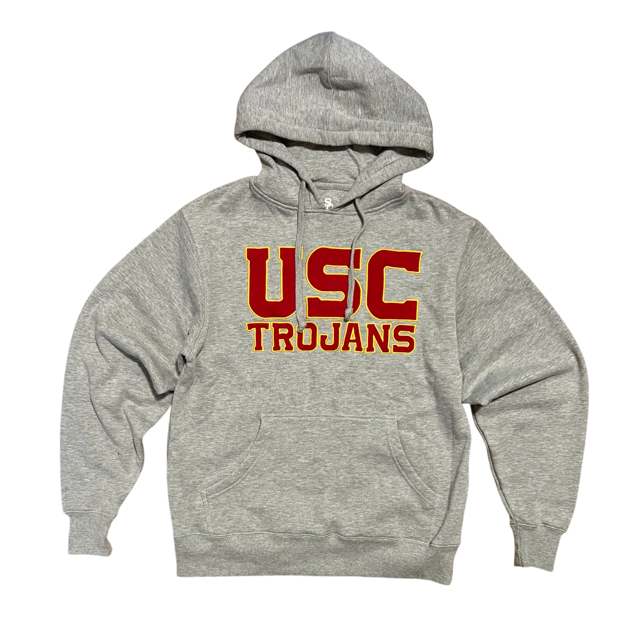 USC Trojans NCAA Embroidered Gray Pullover Hoodie Sweatshirt