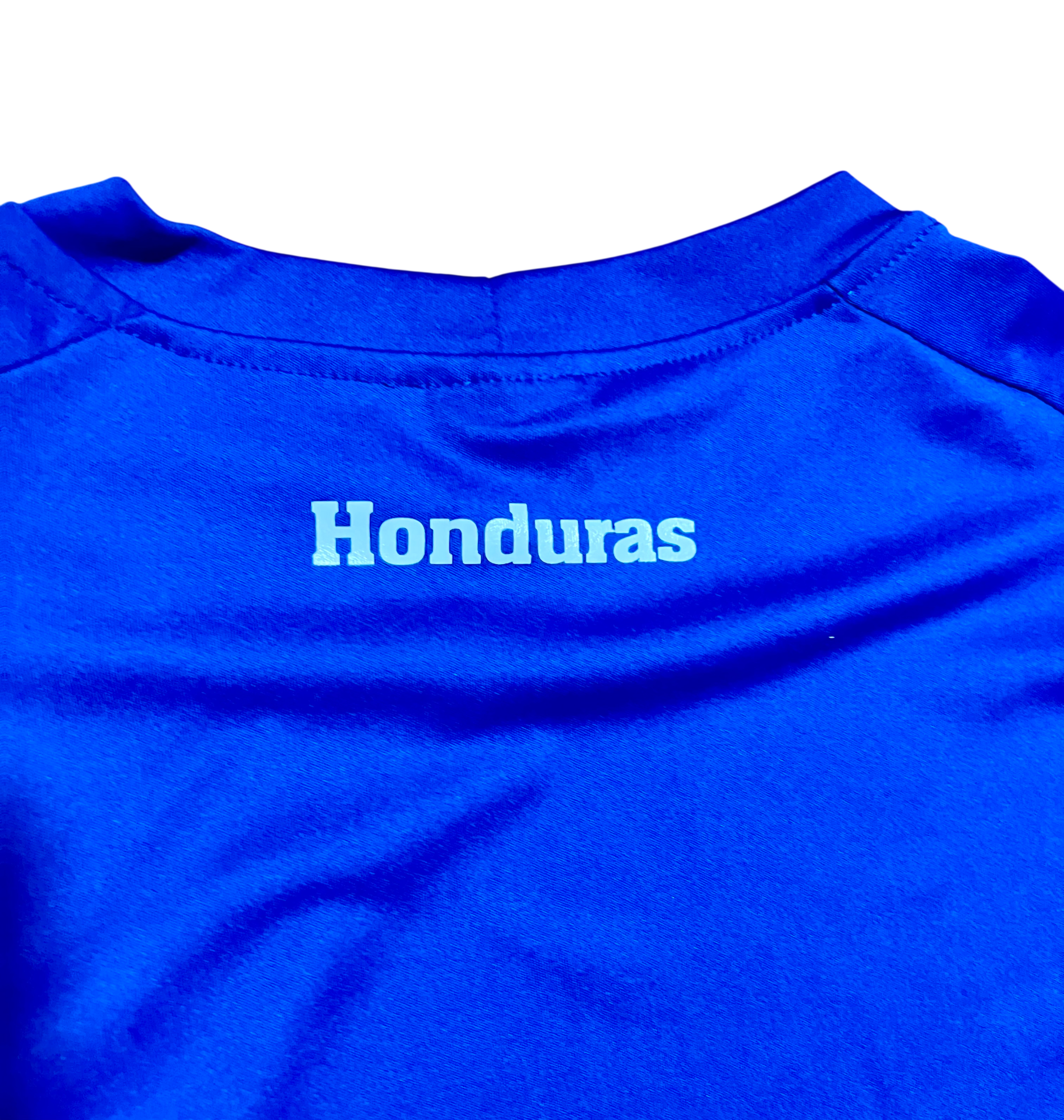 Honduras National Embroidered Blue & White Soccer Jersey