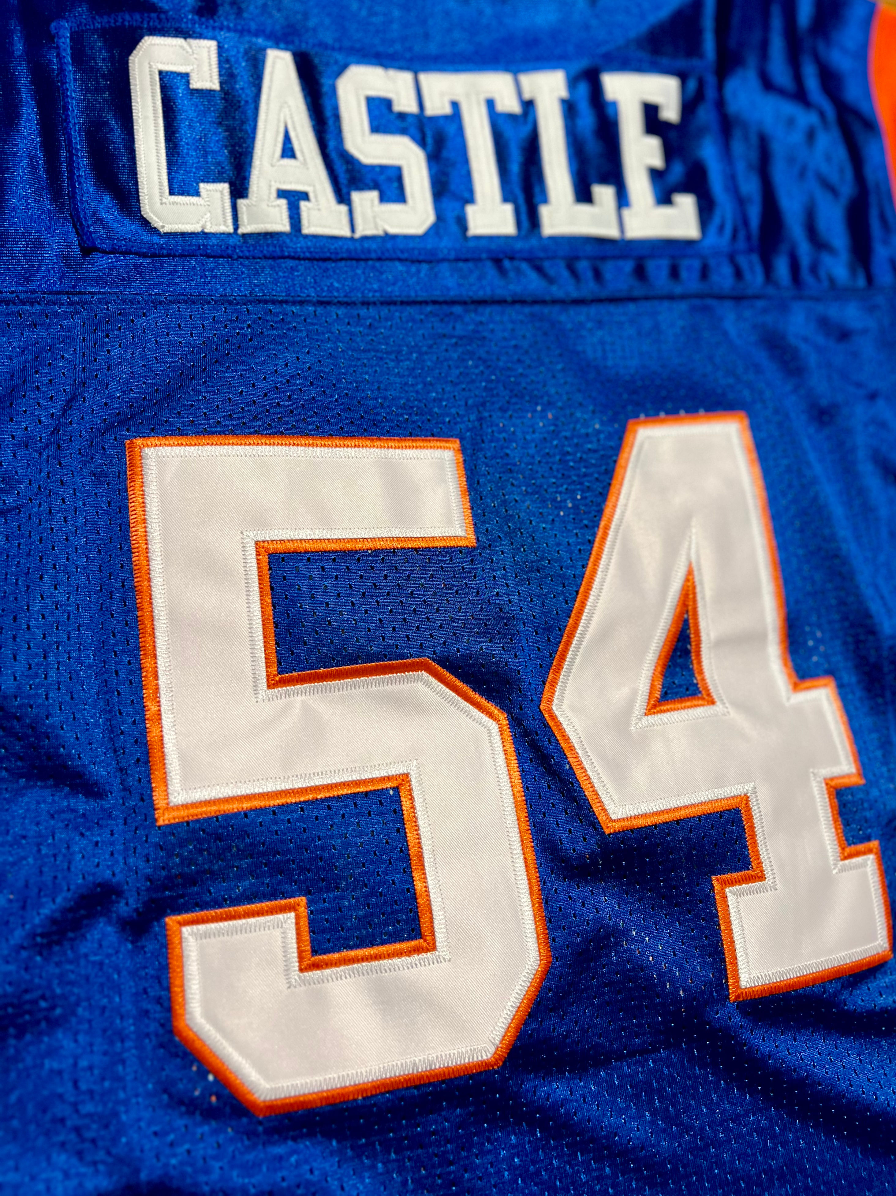 Thad Castle Blue Mountain State Embroidered Football Jersey