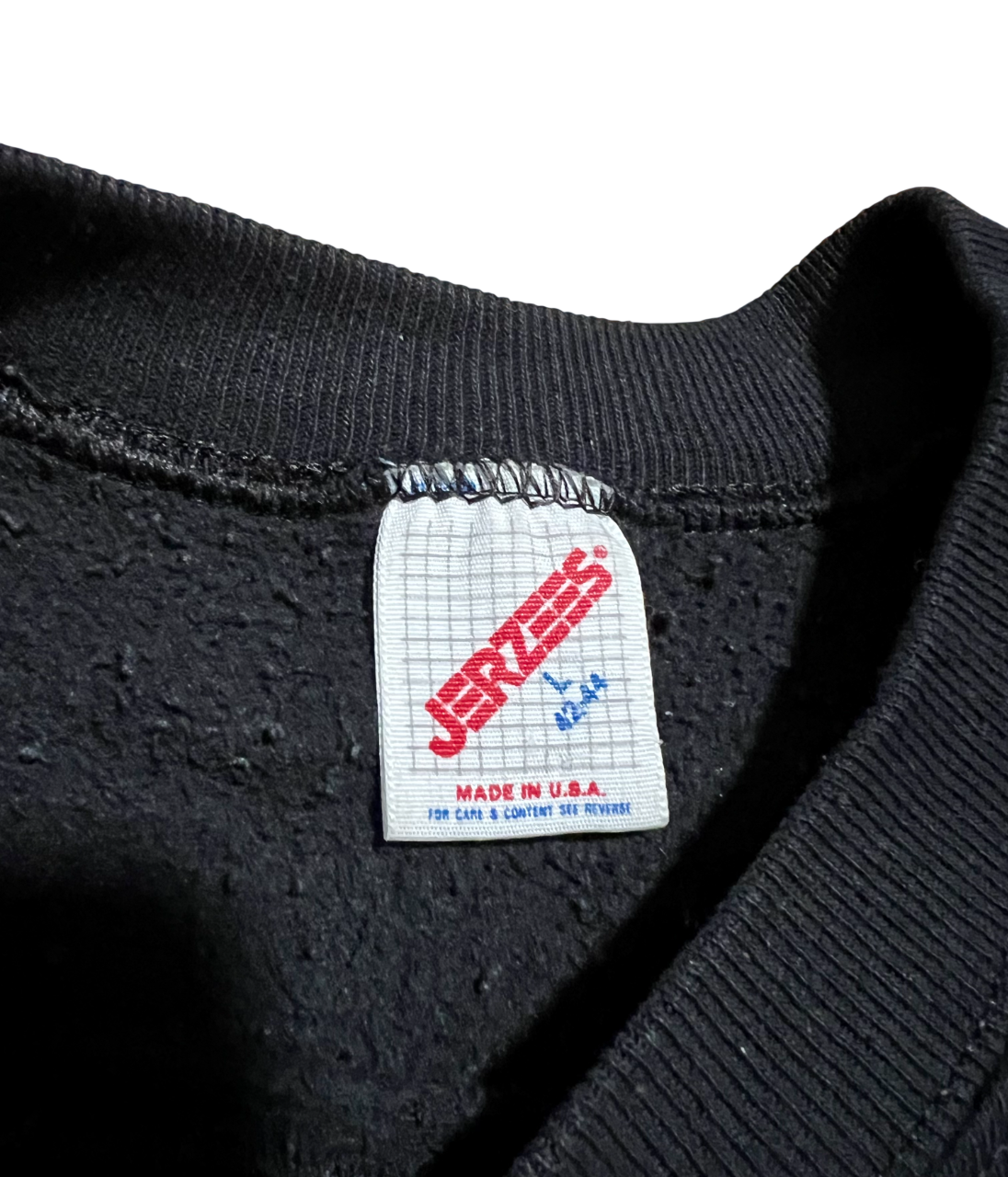 Wolf & Moon Jerzees 1987 Black Vintage Crew Neck Sweatshirt