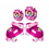 Miniatura: Patins 4 Rodas C/Joelheiras e Cotoveleiras Princess