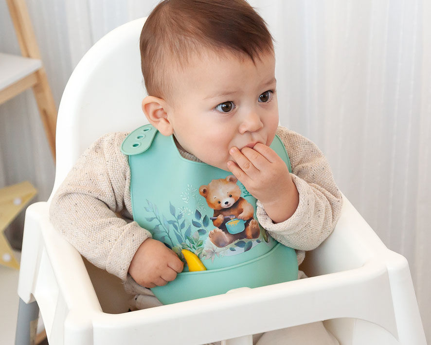 Miniatura: Kiokids - Babete Silicone Verde Urso