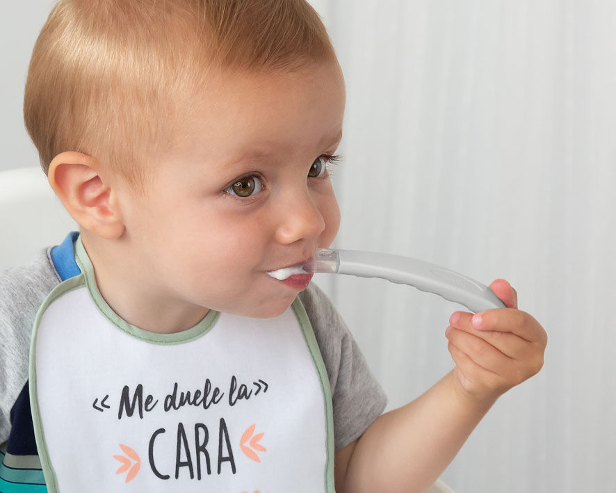 Miniatura: Kiokids - Colher Silicone Cinza