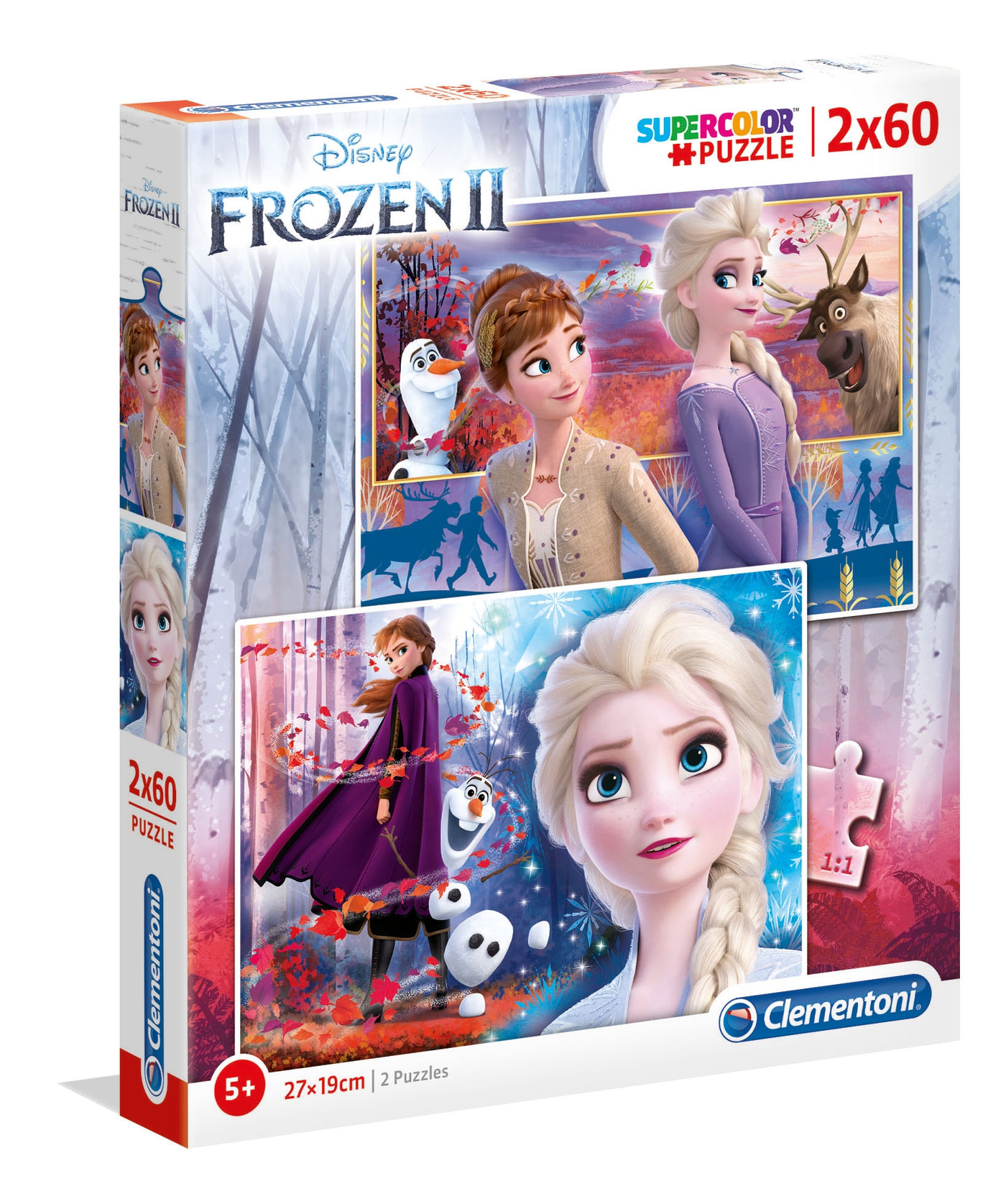 Clementoni - Puzzle 2x60pçs Frozen II