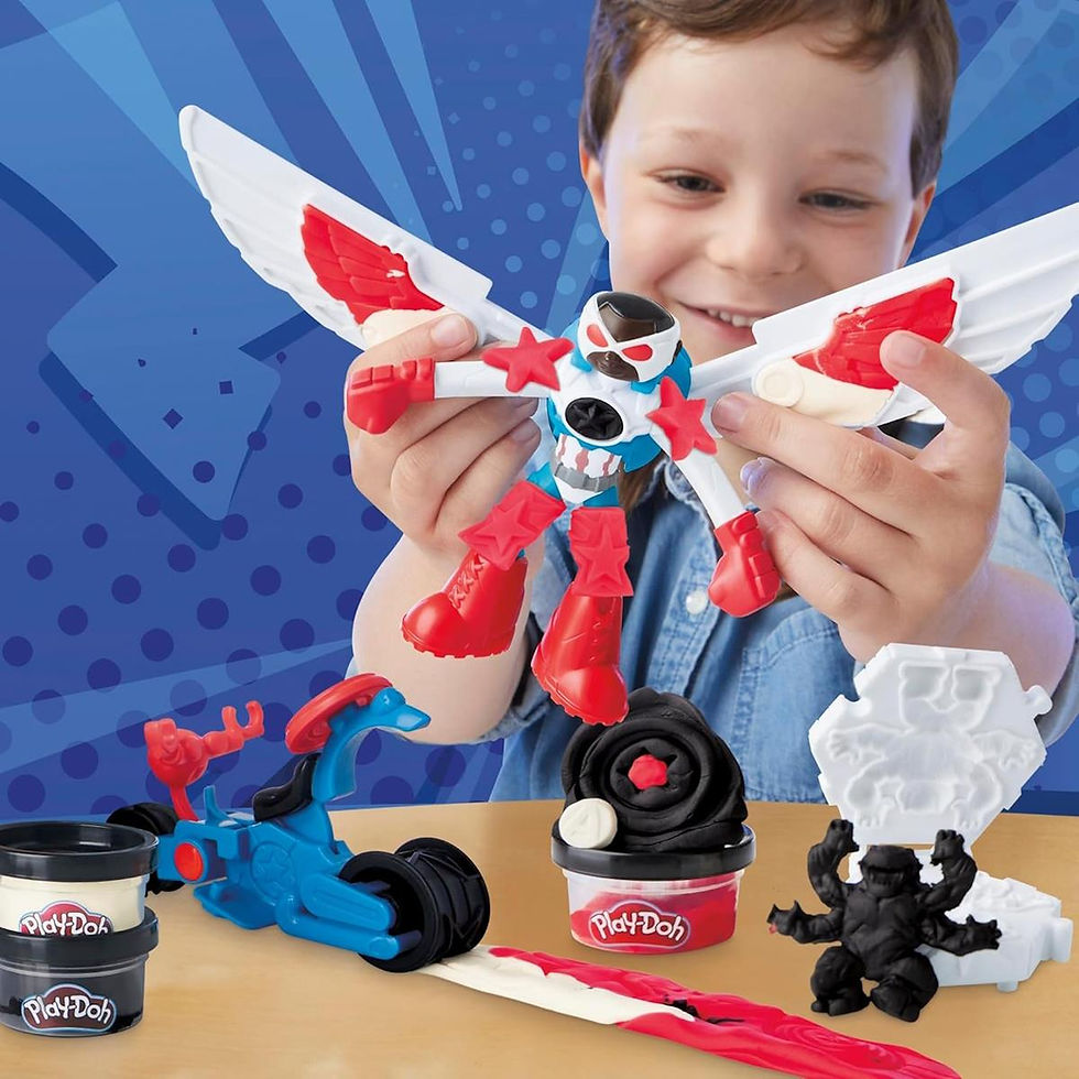 Miniatura: Play-Doh - Capitão América Moto Cortadora