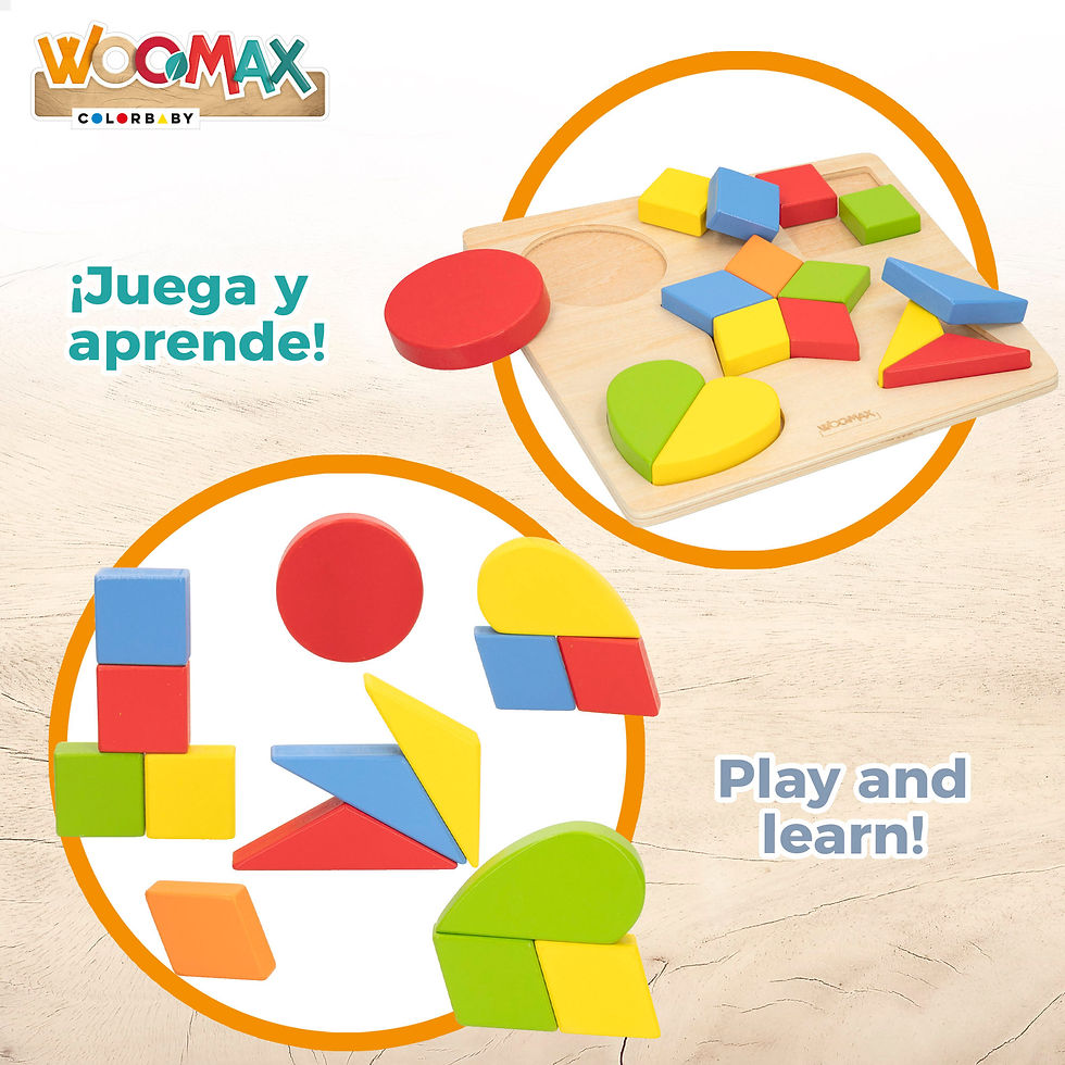 Miniatura: Puzzle Formas Madeira Woomax