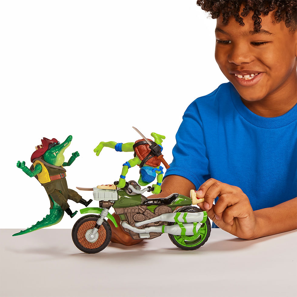 Miniatura: Veículo com Figura Ninja Kick Cycle - Leonardo