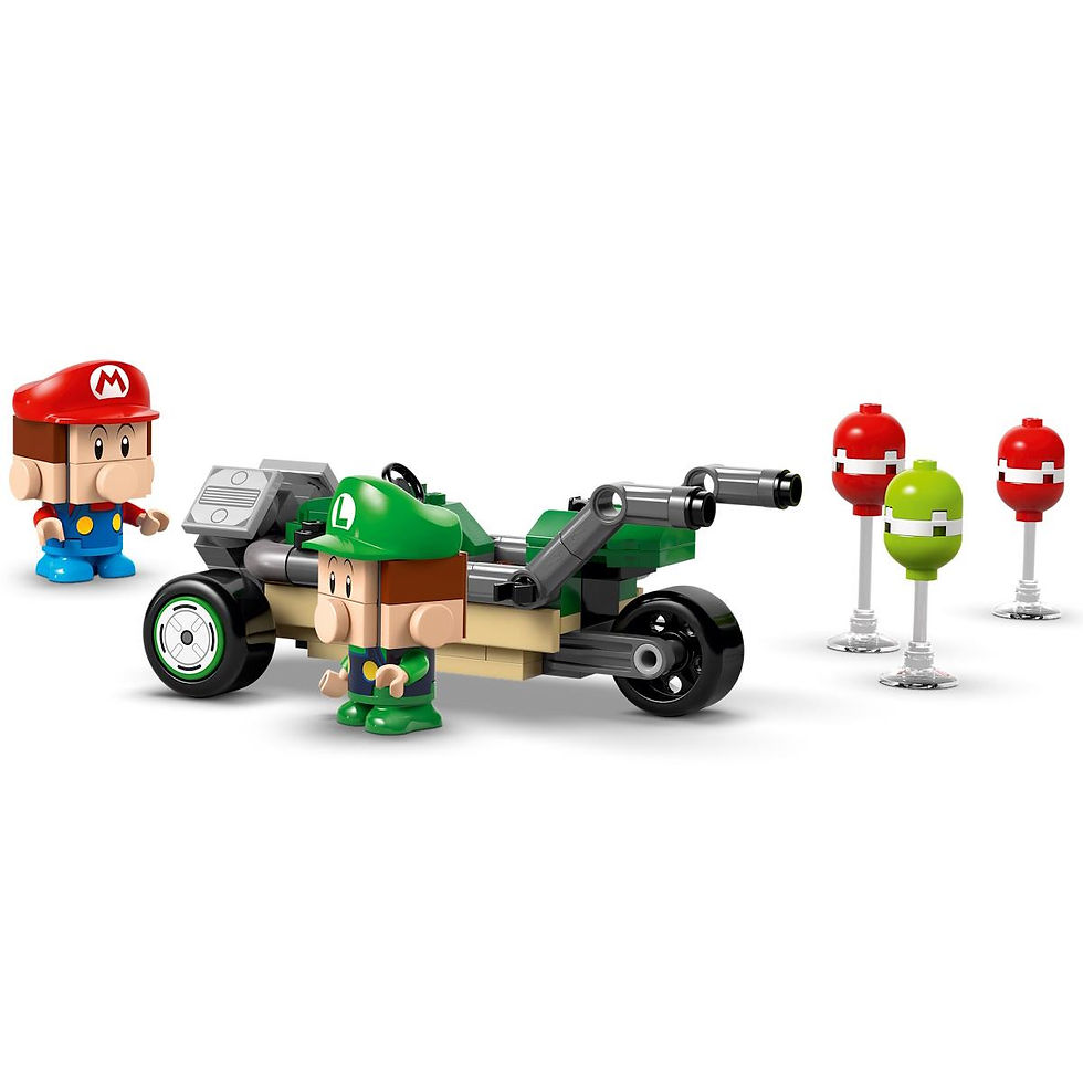 Miniatura: Lego Super Mário - Mário Bebé vs Luigi Bebé
