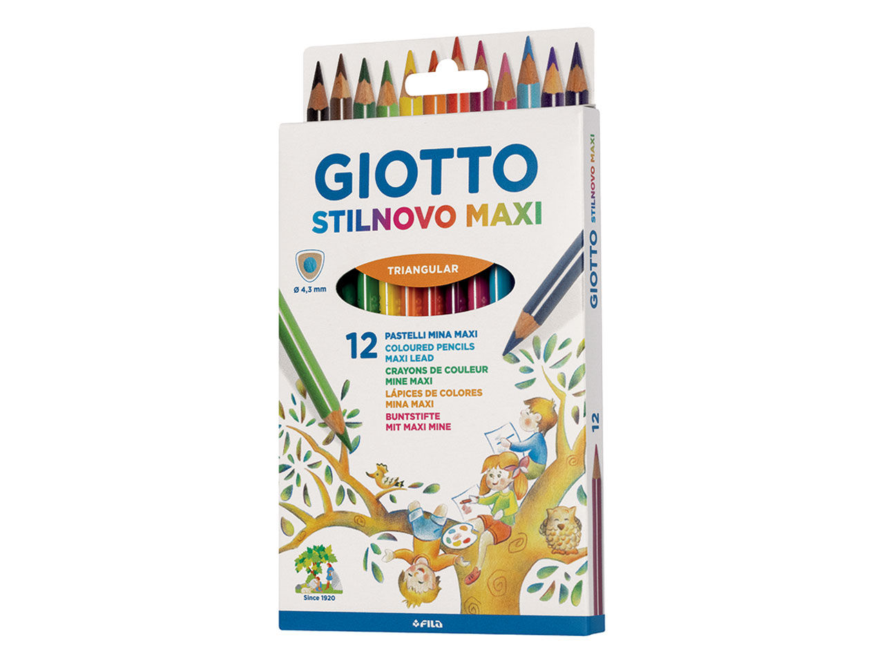 Giotto - Lápis de Cor Stilnovo Maxi Cx 12unid.