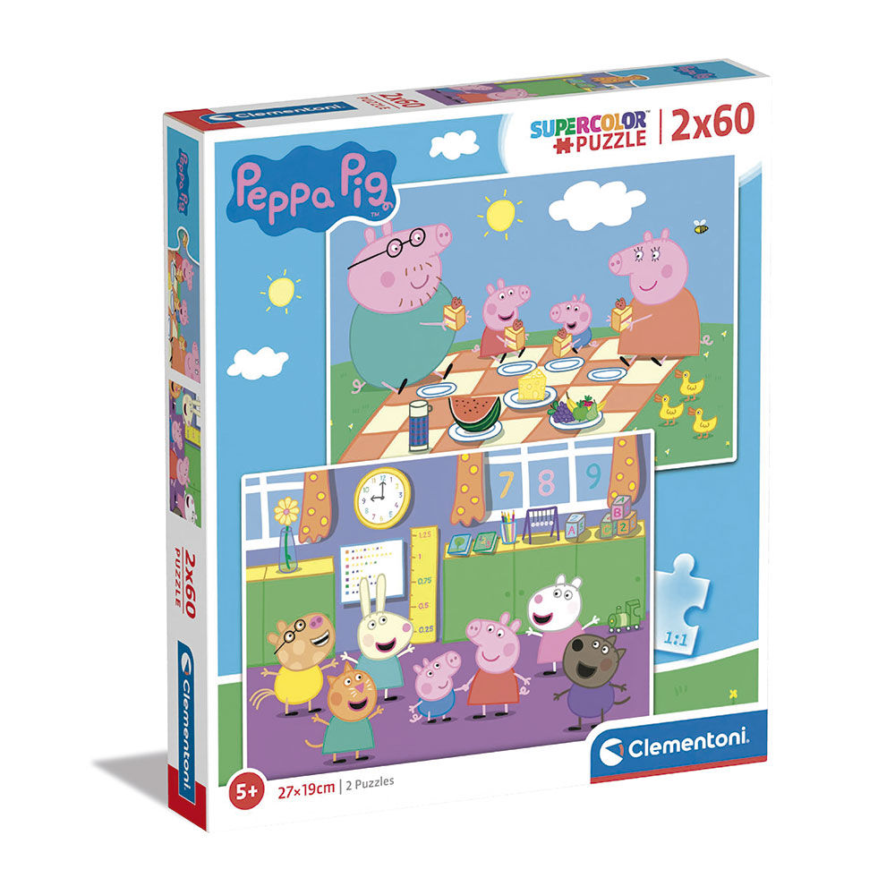 Clementoni - Puzzle 2x60pçs "Peppa Pig"