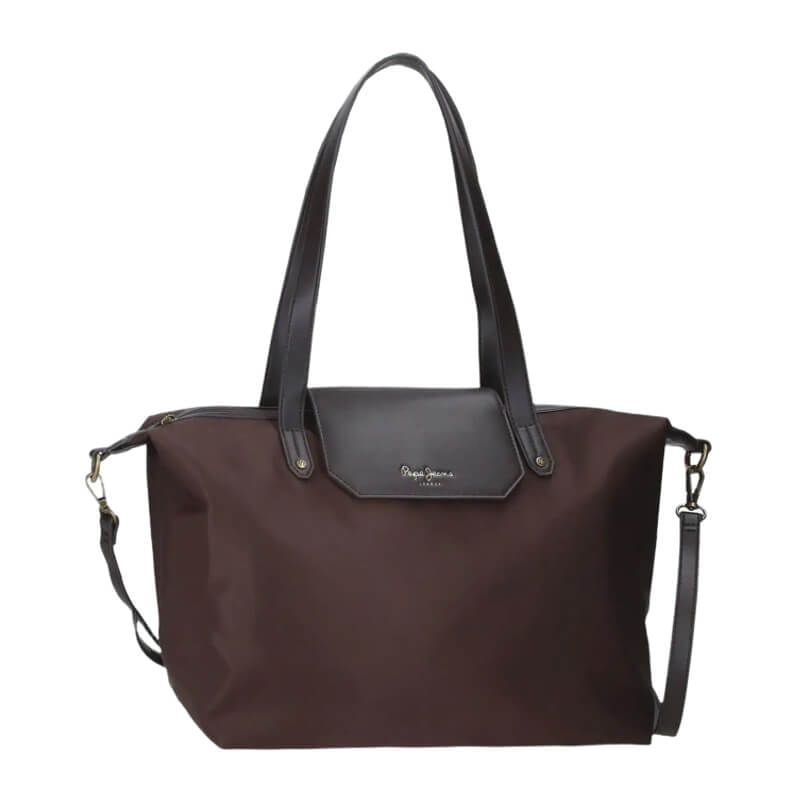 Pepe Jeans - Mala de Ombro Médio Leire Chocolate
