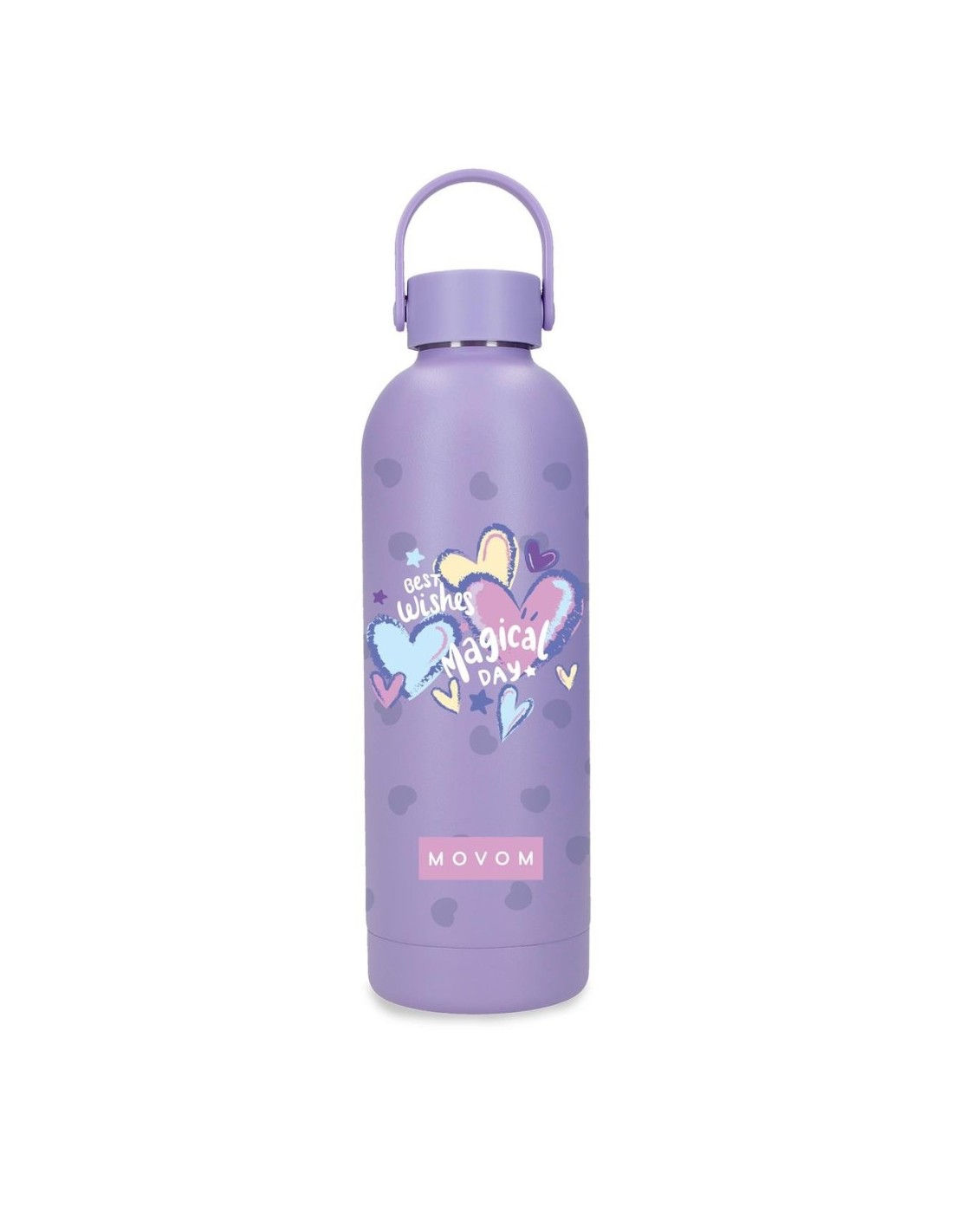 Movom - Garrafa Térmica 500ml Best Wishes Lilás