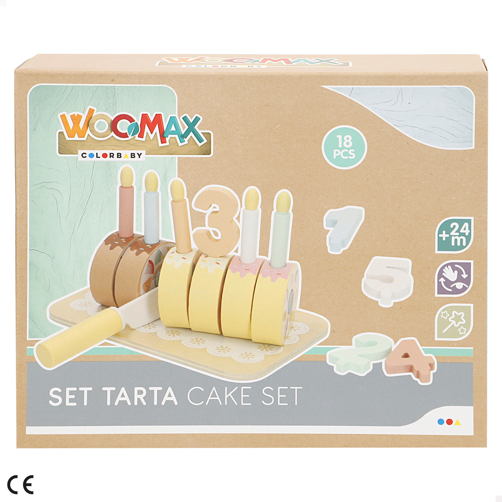 Torta em Madeira C/Números WooMax