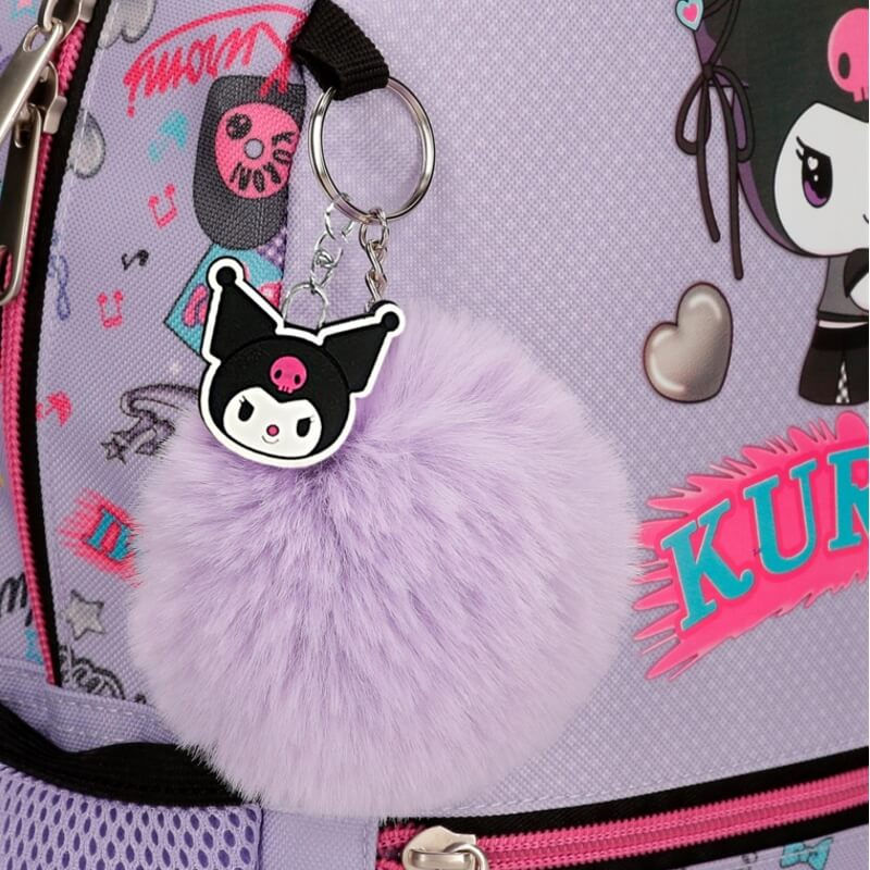 Miniatura: Mochila Escolar Adap. 38Cm KUROMI Retropop Morado