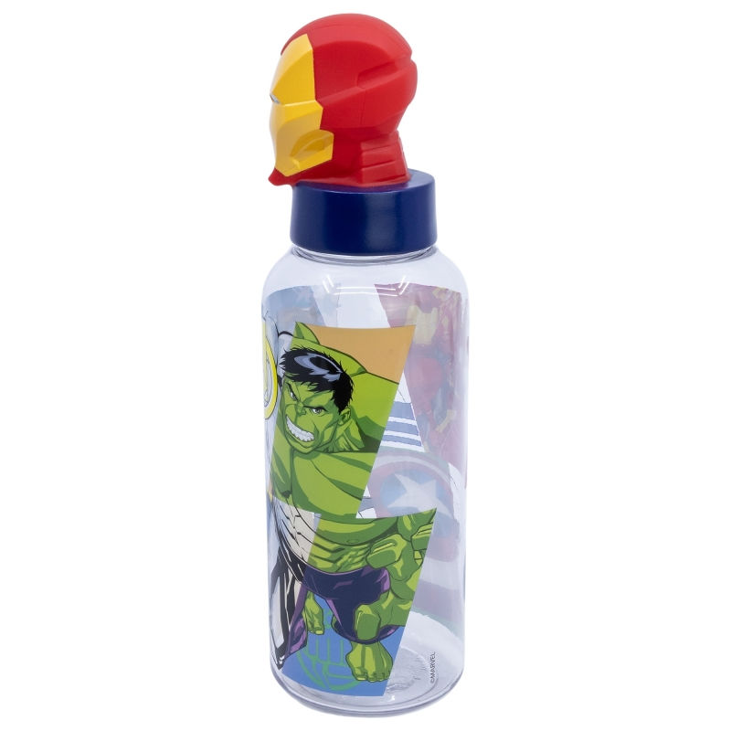 Miniatura: Garrafa C/Figura 3D 560ml Avengers Iron Man