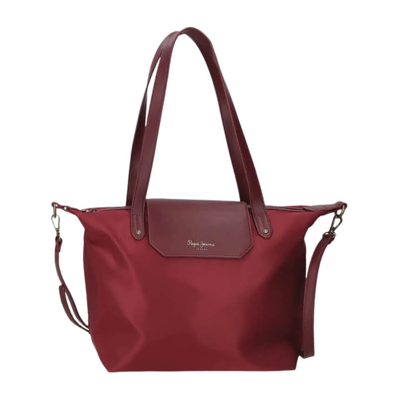 Pepe Jeans - Mala de Ombro Médio Leire Bordeux