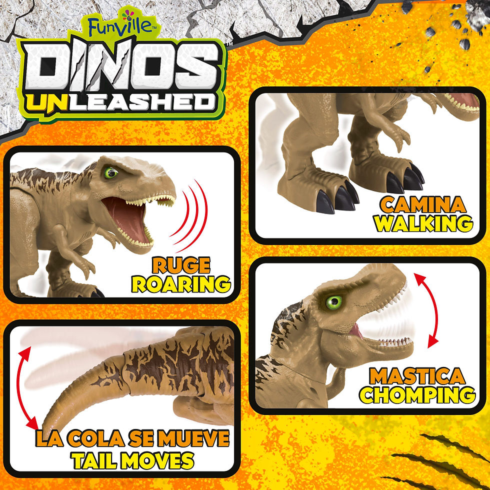 Miniatura: Dinossauro Gigante T-Rex C/Sons CB