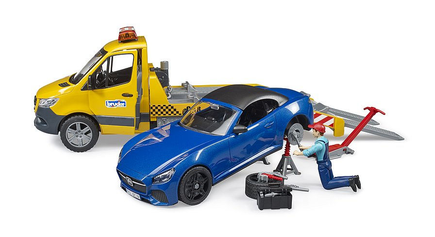 Miniatura: Bruder - Reboque MB Sprinter C/Carro