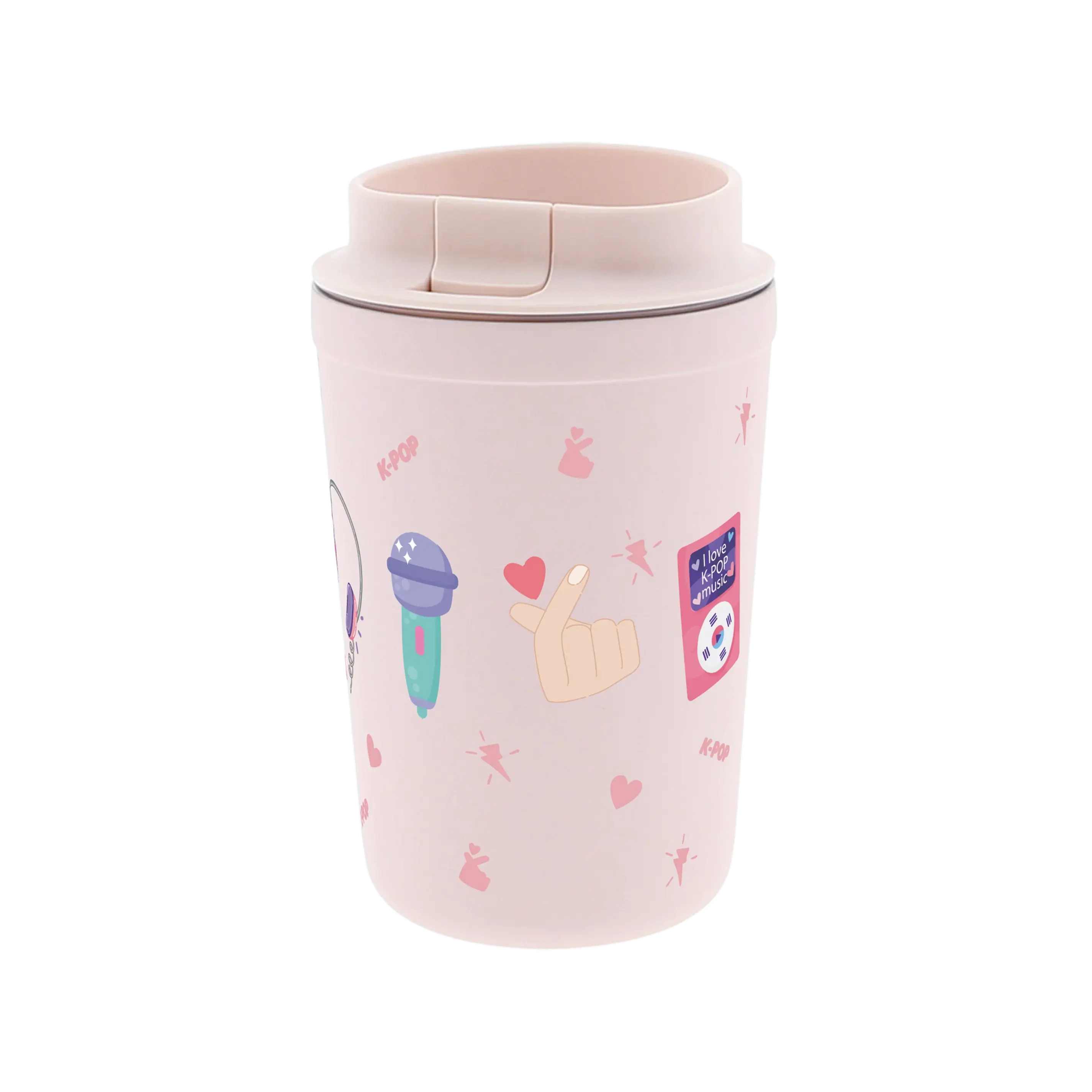 K-Pop - Copo Térmico 350ML Pink