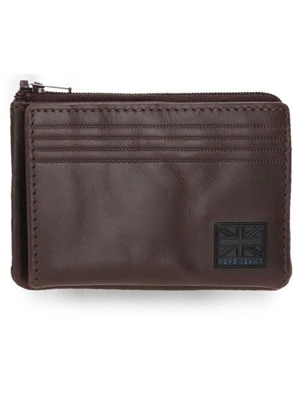 Pepe Jeans - Carteira Porta Moedas Hudson Castanho